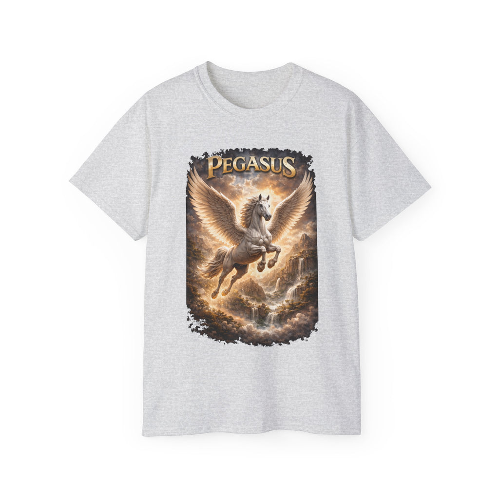 Pegasus Flying Horse Cotton T‑Shirt — Mythical Winged Unicorn Tee