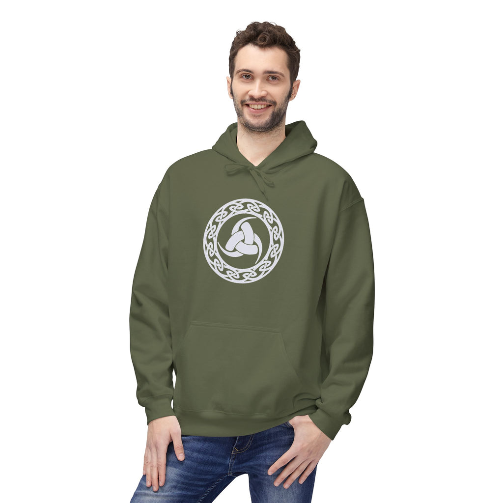 Viking Celtic Knot Hoodie –The Triple Horn of Odin – The Horn Triskelion