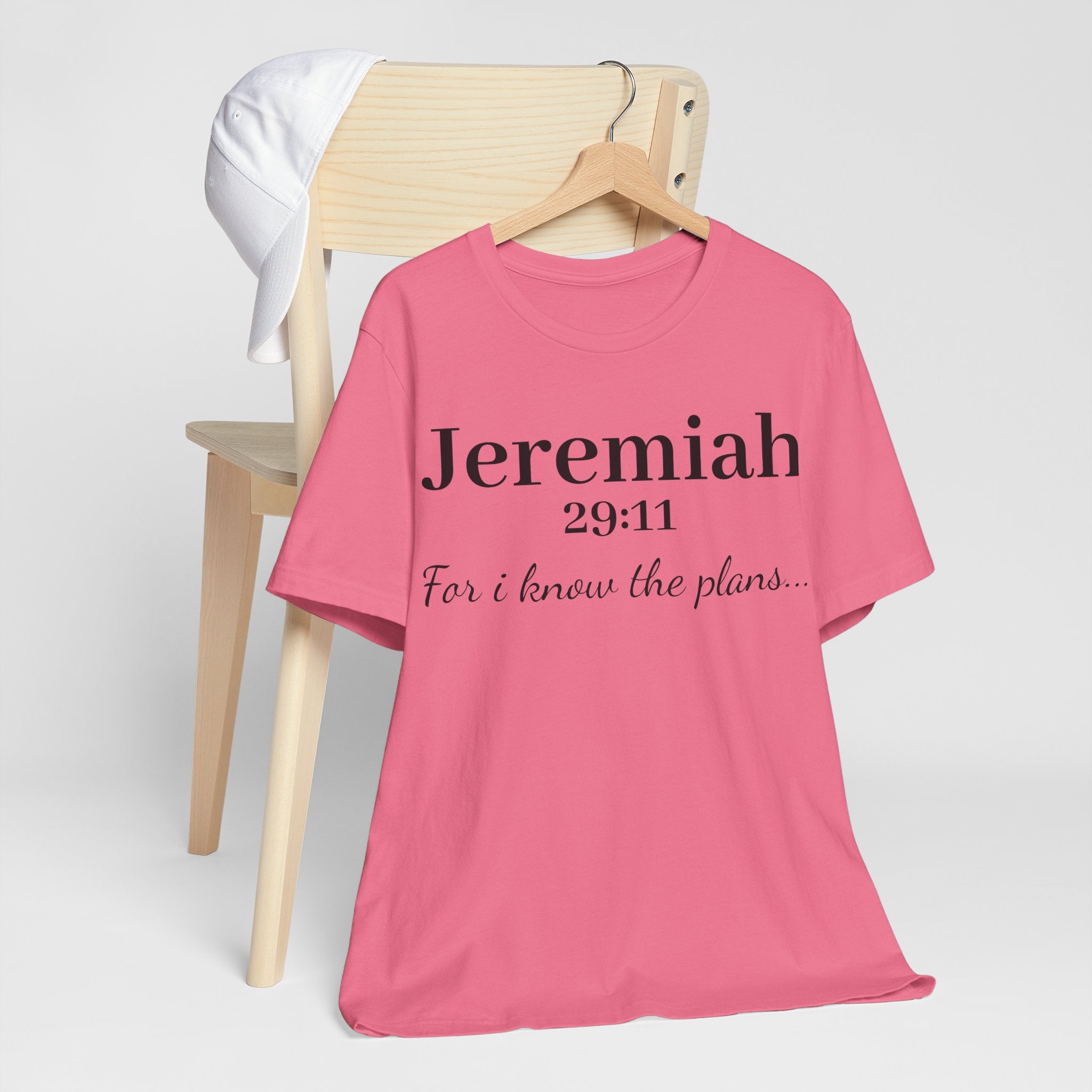 Jeremiah 29:11 Scripture T-Shirt — "For I Know the Plans" Christian Tee