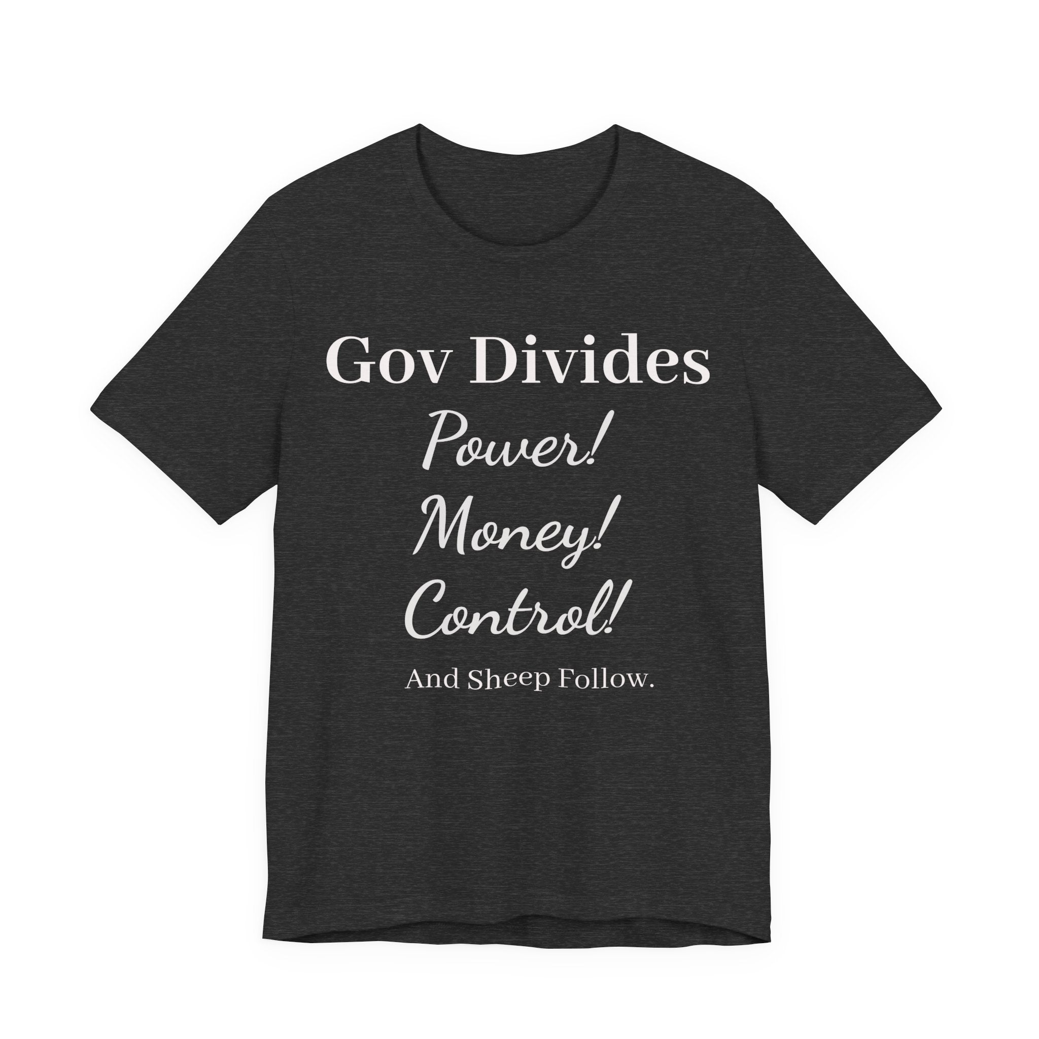 Gov Divides Tee — Pastel Political Statement T-Shirt