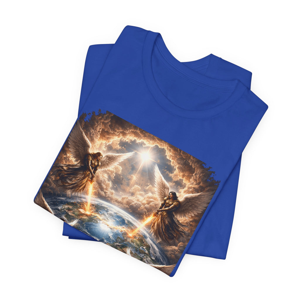 Revelation 7:1 T-Shirt — Heavenly Angel Wings Graphic Tee
