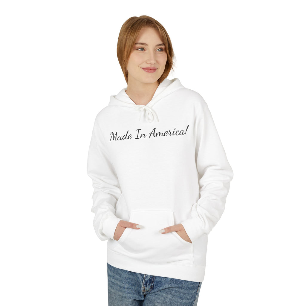 Made In America Hoodie – Patriotic Script Pullover