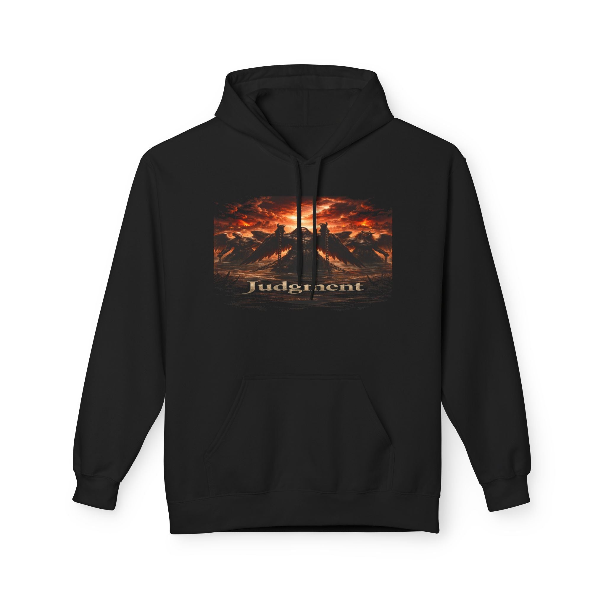 The black horse from Revelation 6:5-6! Graphic Hoodie