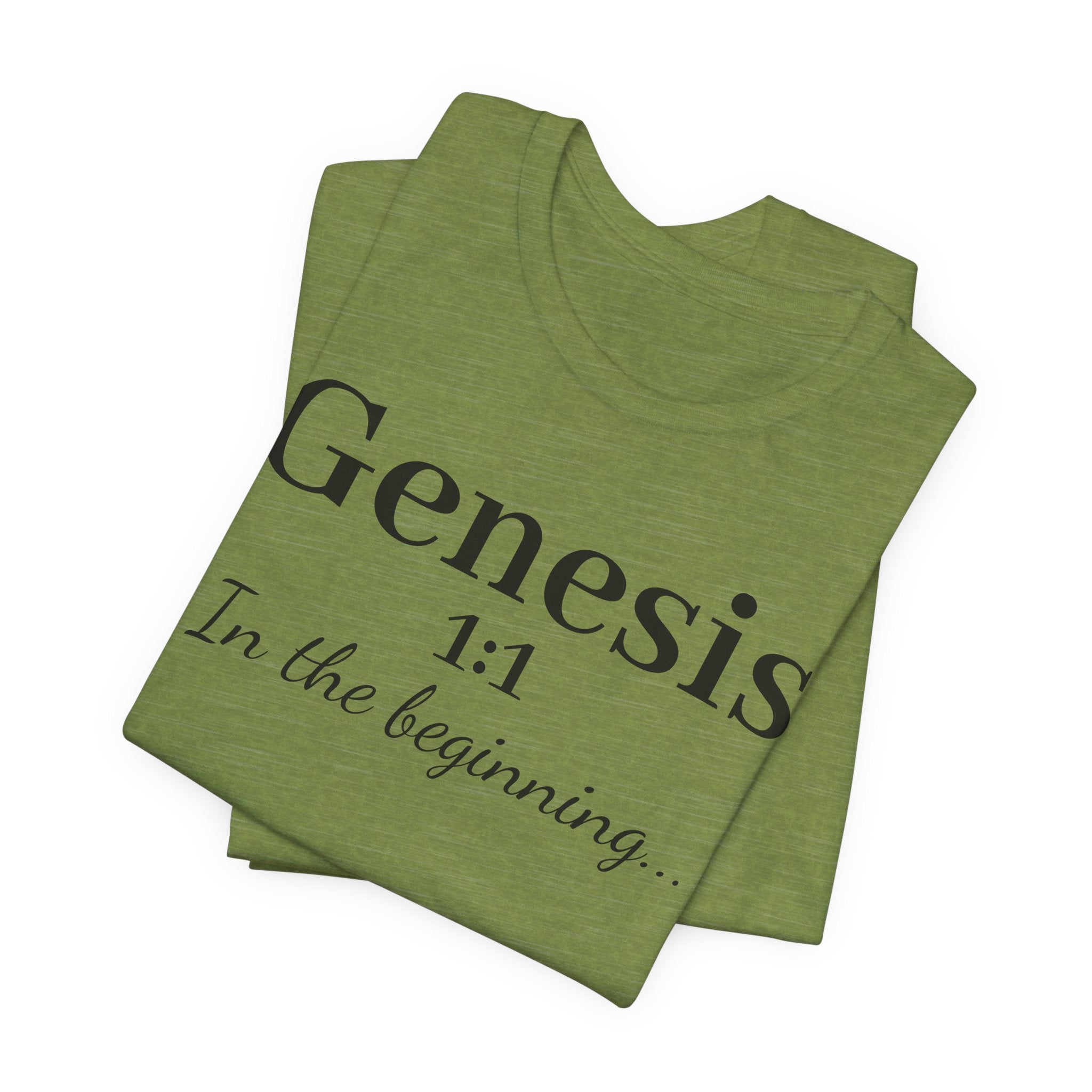 Genesis 1:1 "In the beginning" Christian Tee