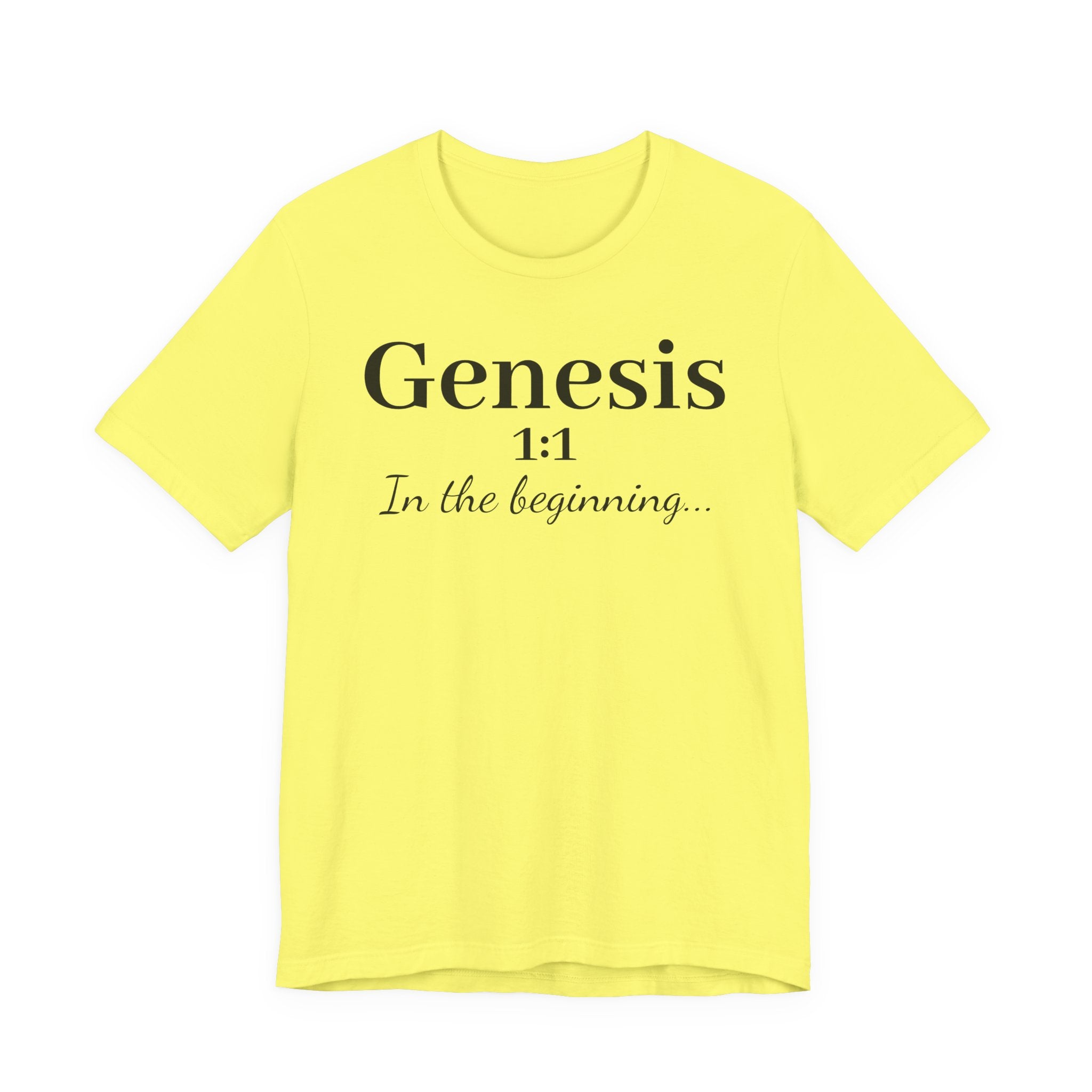 Genesis 1:1 "In the beginning" Christian Tee