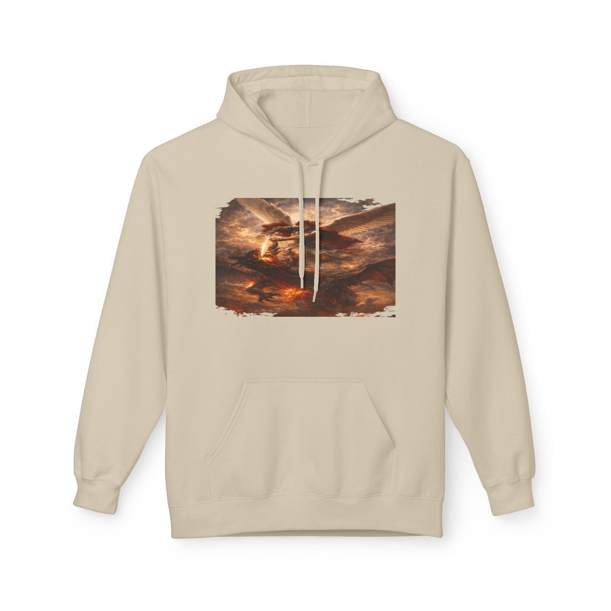 Revelation 12:7-12, where Michael and his angels battle the dragon in heaven- Pullover