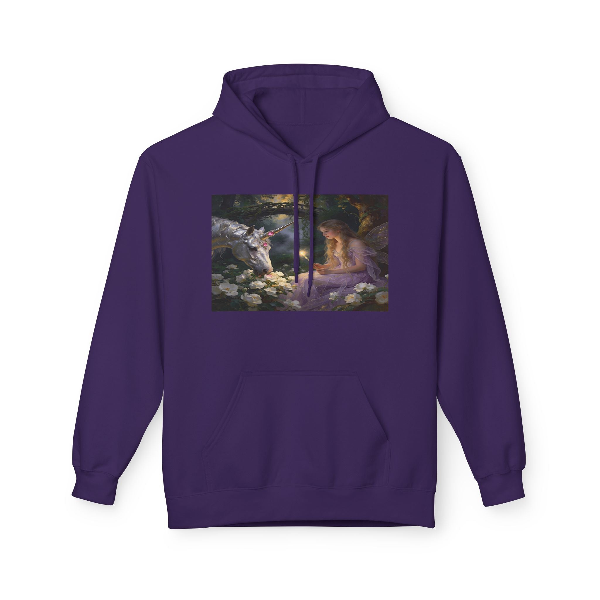 Fairy and Unicron cotton Hoodie — Vintage Painting Pullover