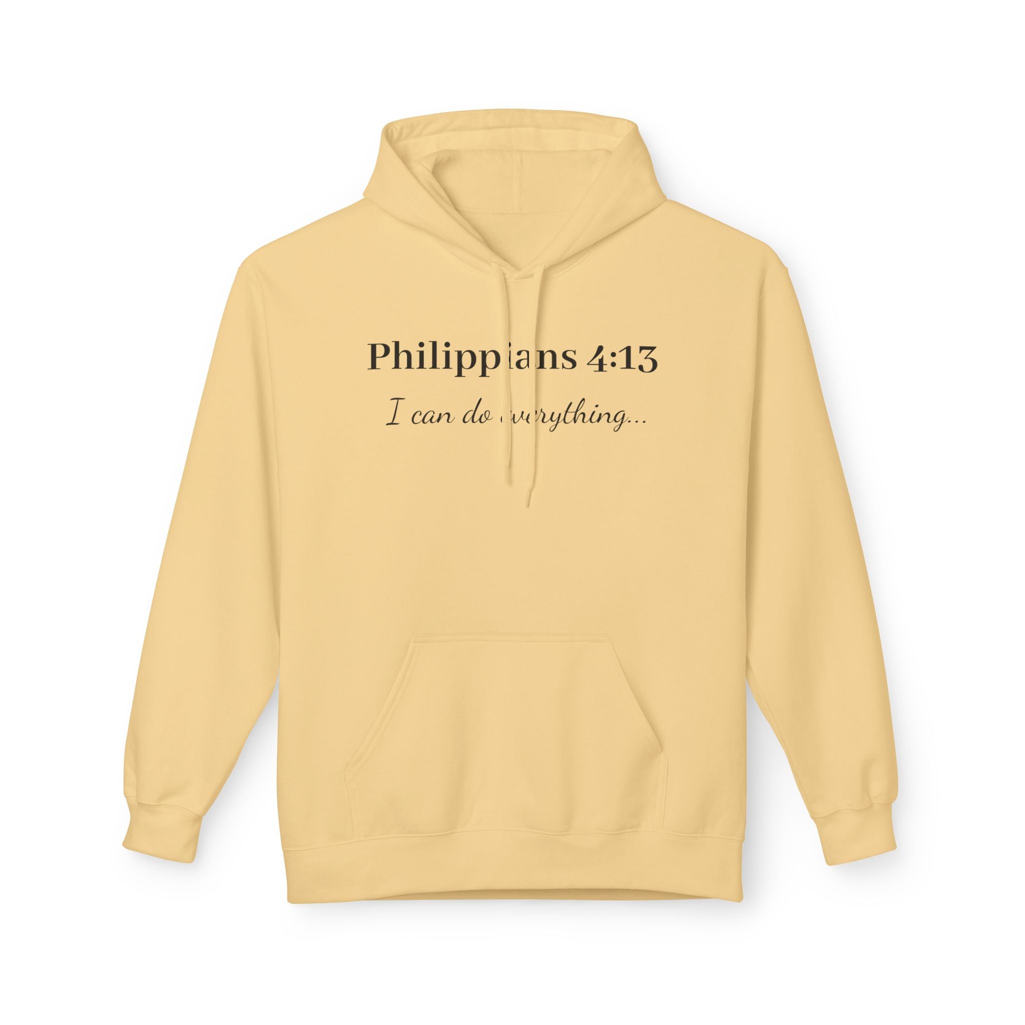 Philippians 4:13 Hoodie — "I Can Do Anything" Christian Faith Pullover