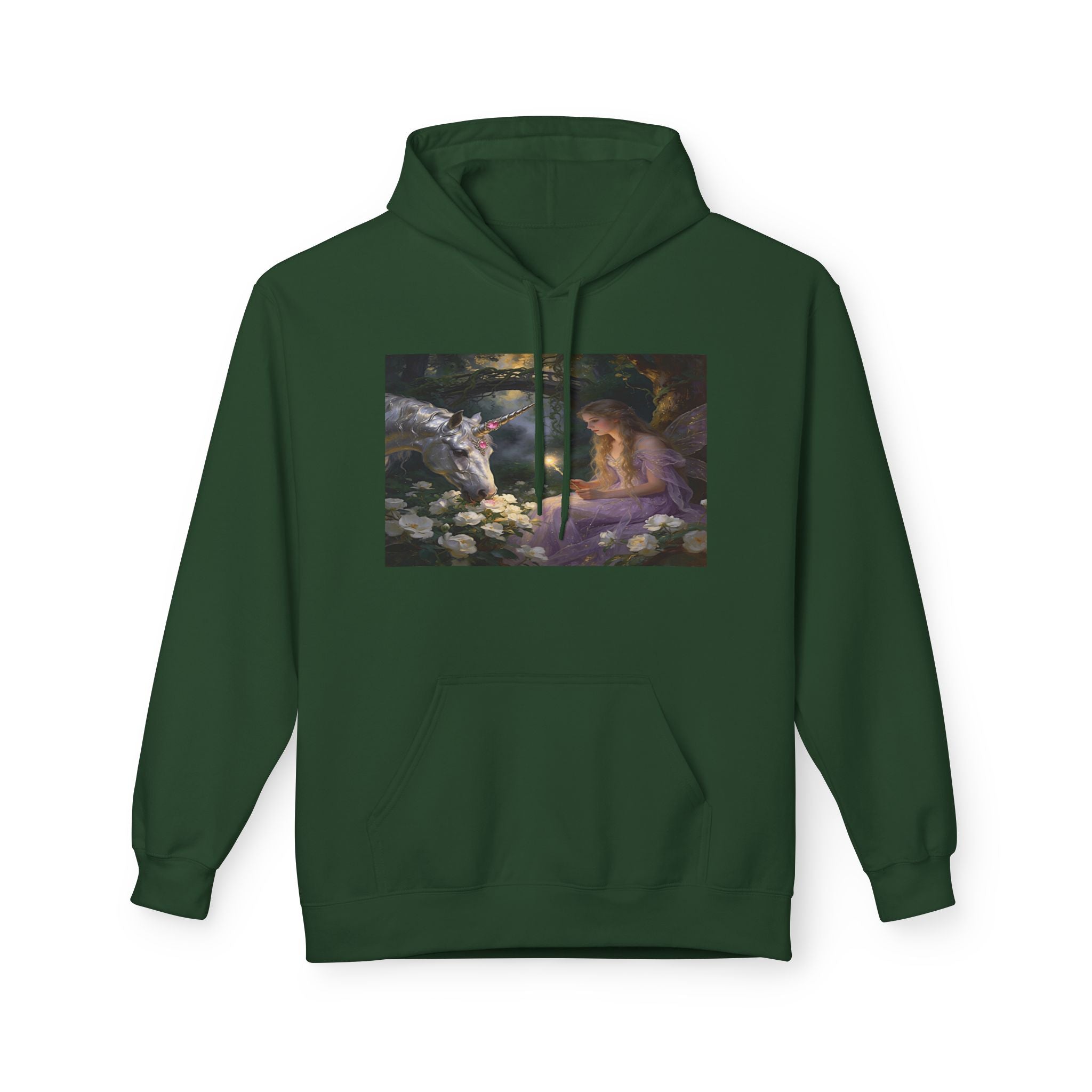 Fairy and Unicron cotton Hoodie — Vintage Painting Pullover
