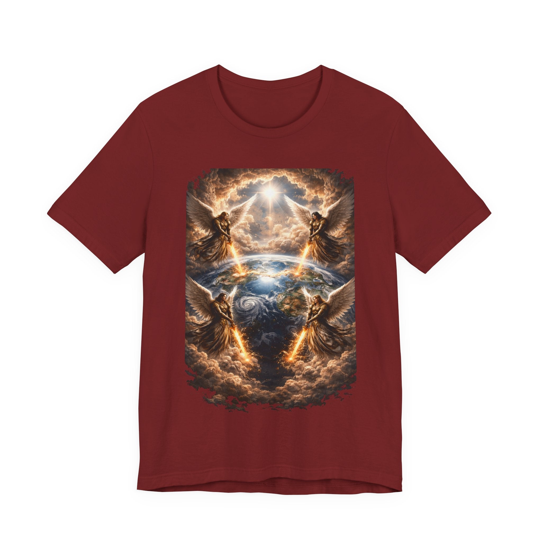 Revelation 7:1 T-Shirt — Heavenly Angel Wings Graphic Tee