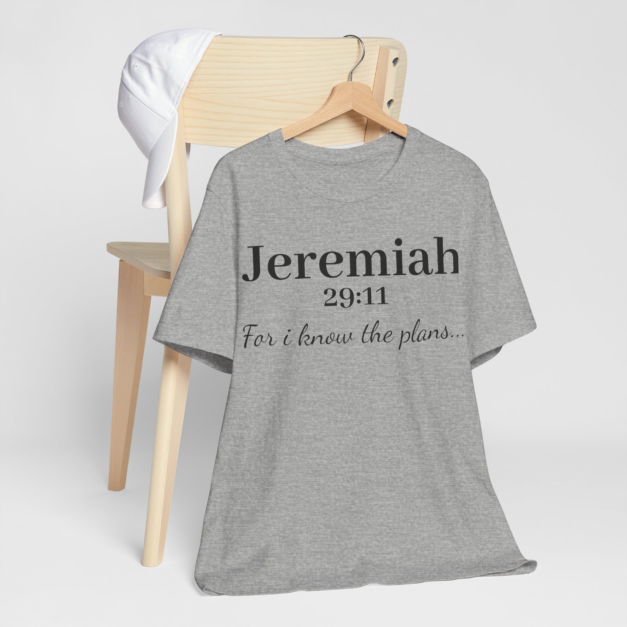 Jeremiah 29:11 Scripture T-Shirt — "For I Know the Plans" Christian Tee