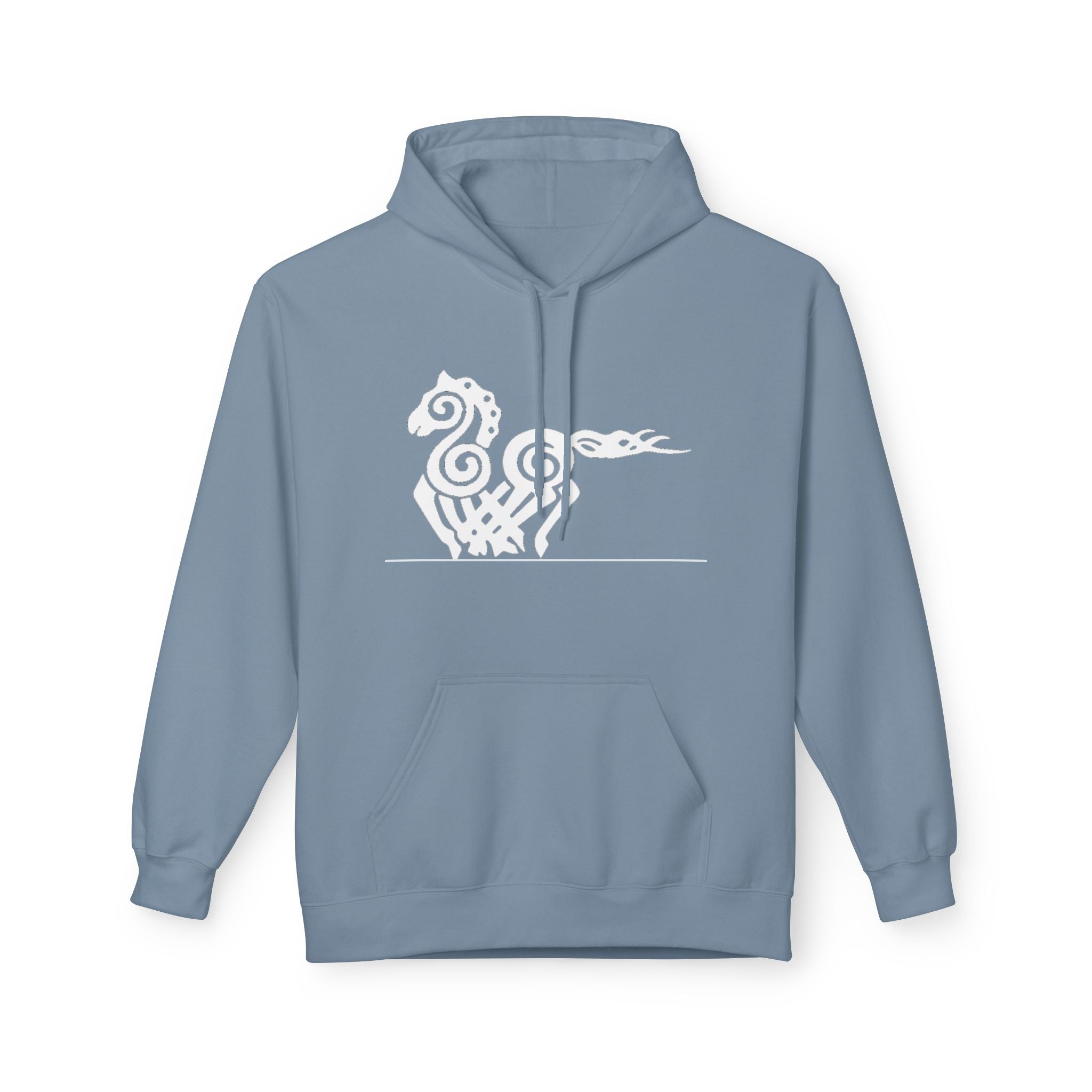Viking  Hoodie — Nordic Myth Sea Creature Pullover