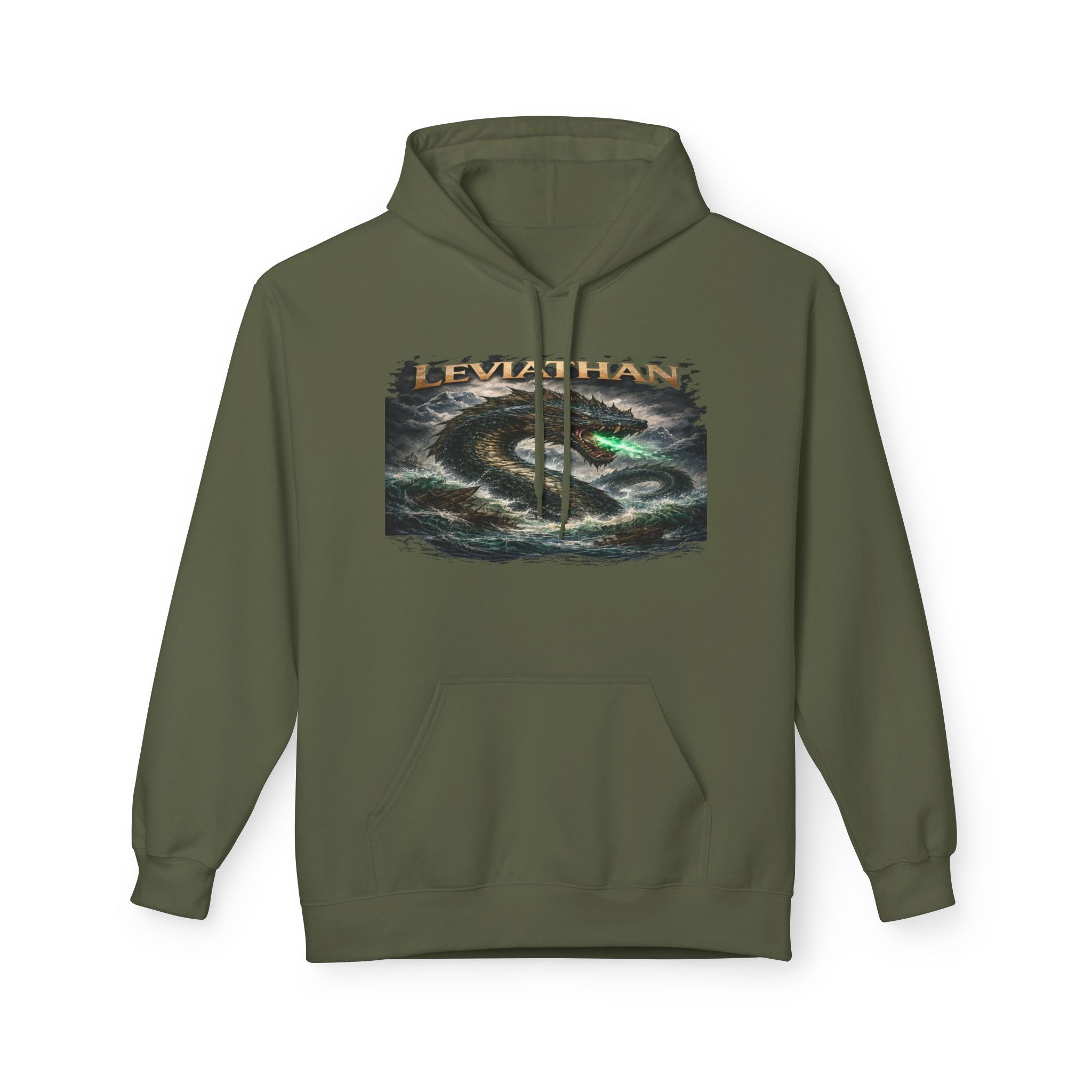 Leviarhan Hoodie — Coastal Wave Graphic Pullover