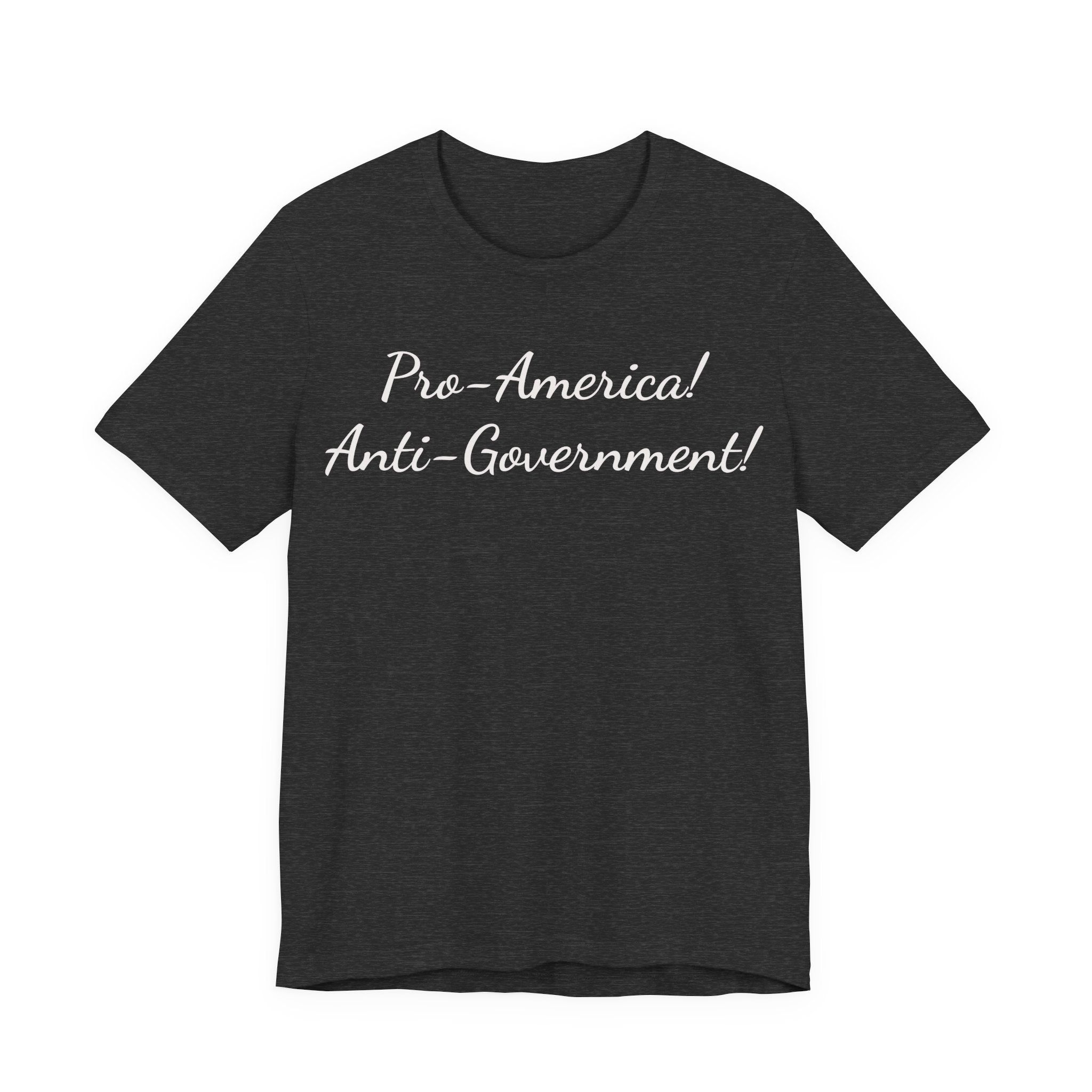 Pro-America! Anti-Government! T-Shirt — Patriotic Political Statement Tee