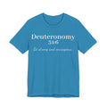 Deuteronomy 31:6 Christian T-Shirt — "Be Strong and Courageous" Faith Tee