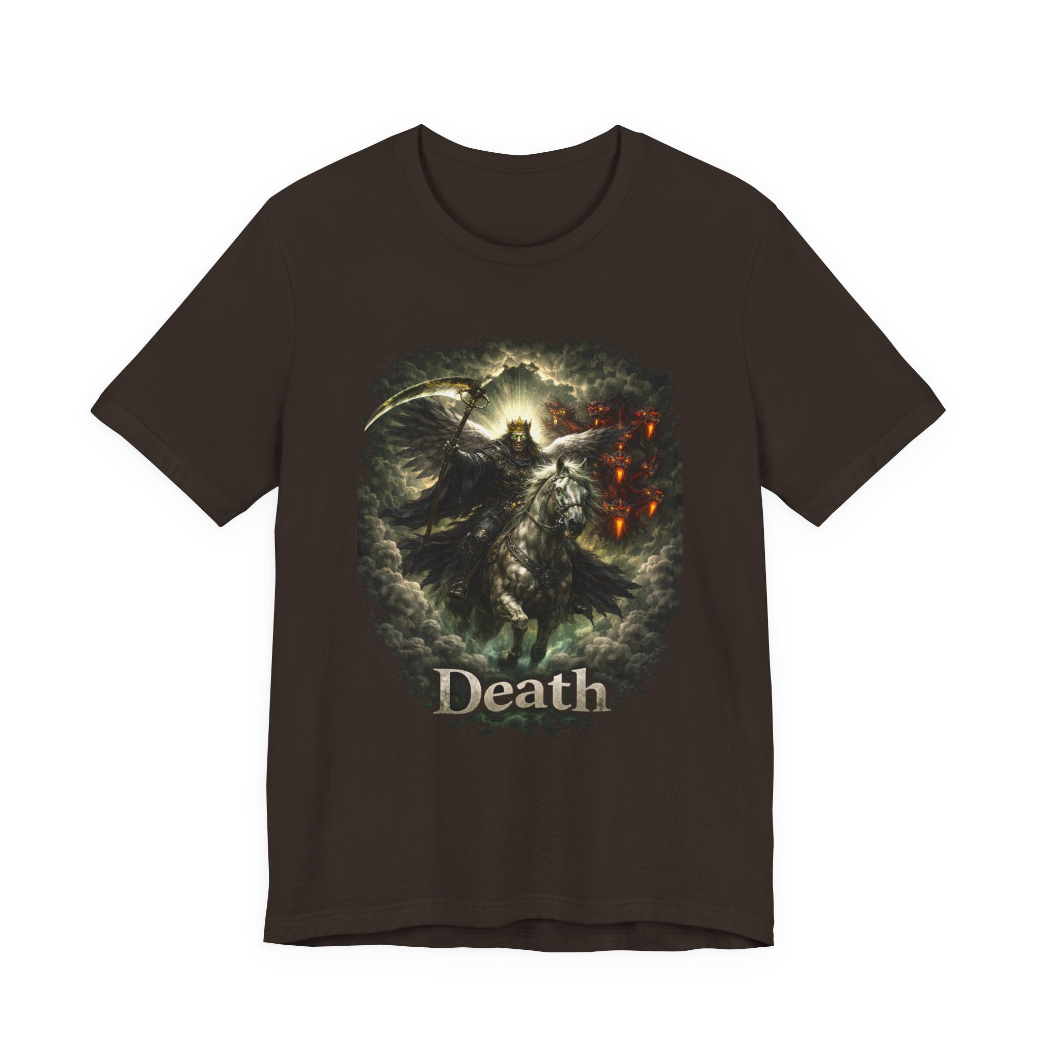 The black horse from Revelation 6:5-6 Angle of Death- Graphic Tee