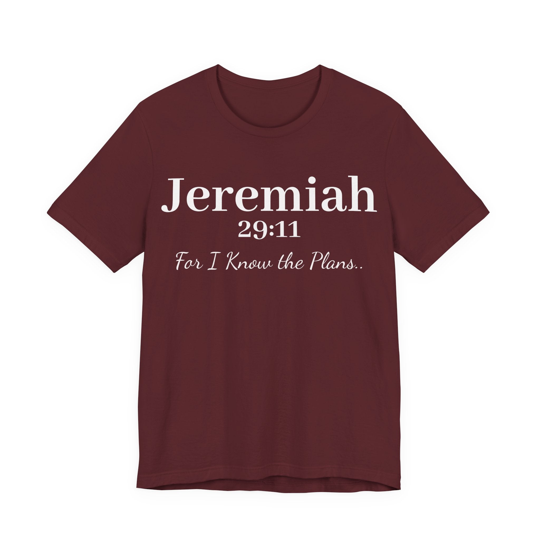 Jeremiah 29:11 Inspirational Bible Verse T‑Shirt — Faith Christian Tee