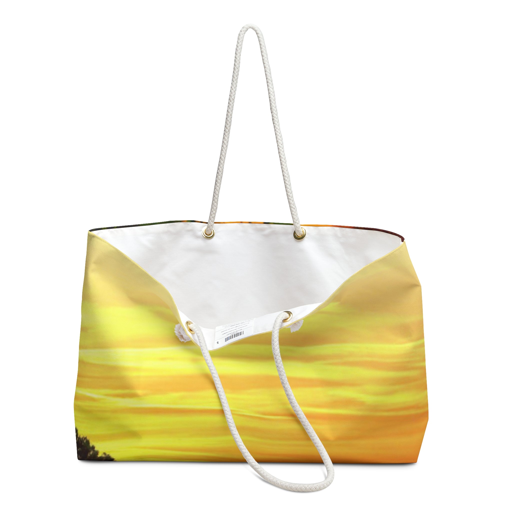Sunflower Sunset Weekender Bag — Floral Travel Tote for Beach, Weekend Getaways