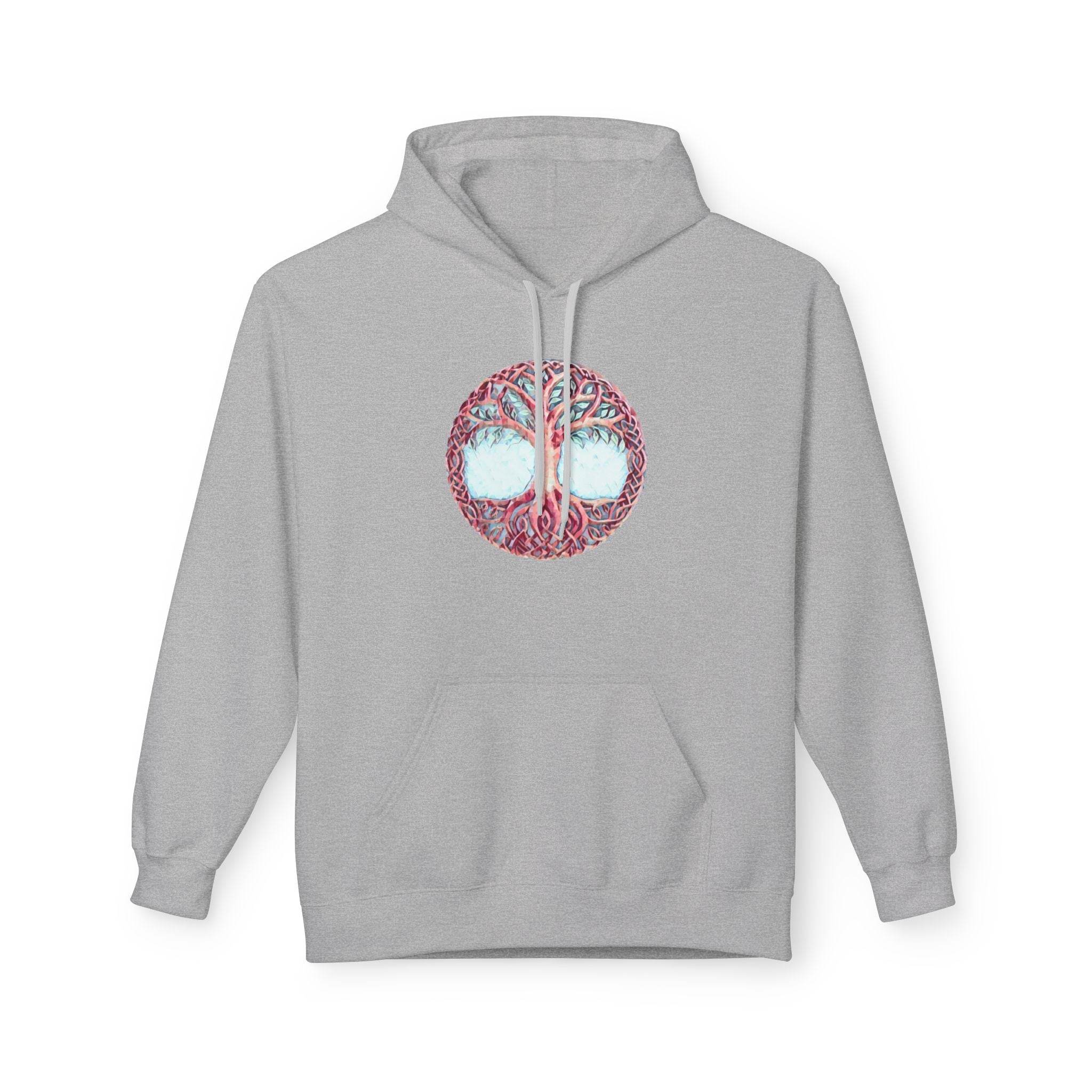 Yggdrasil Tree of Life Cotton Hoodie — Spiritual Nature Graphic Hoodie