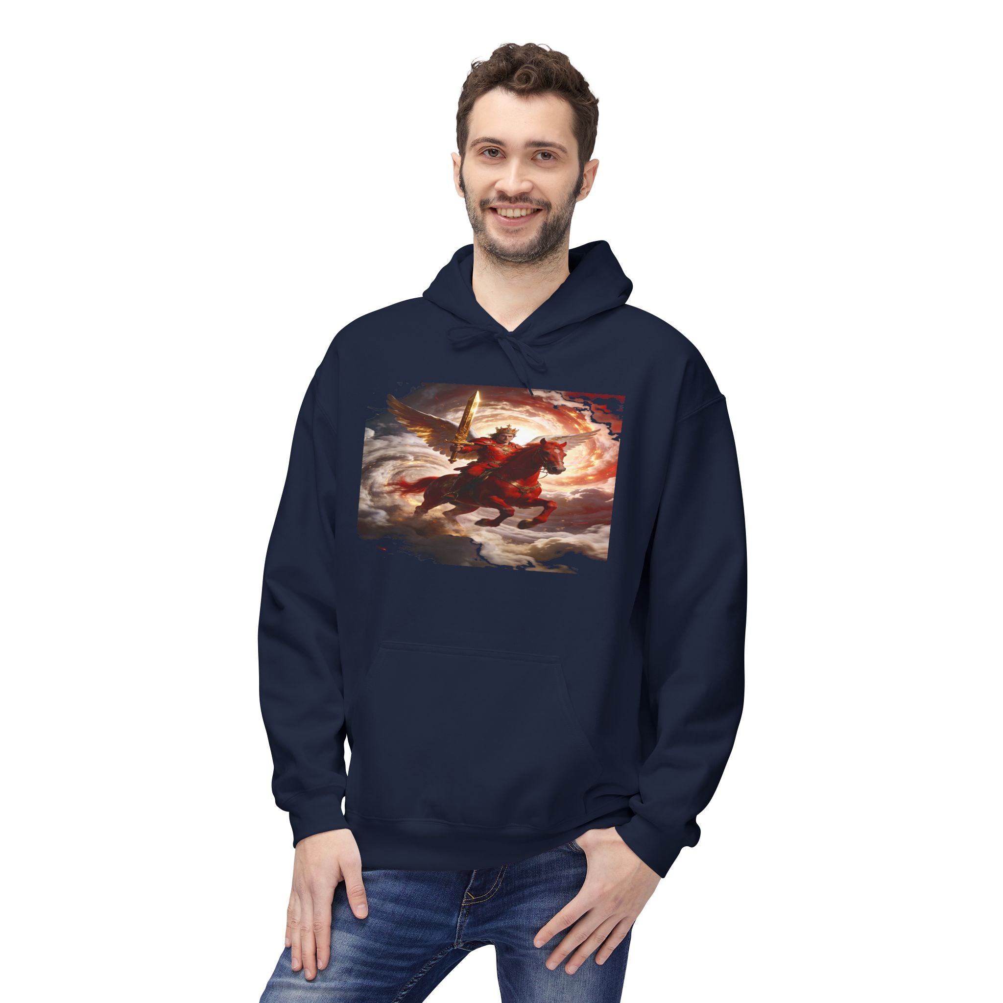 Apocalypse Revelation (6:1–8)-Another Horse came out, a fiery red one. Its rider was given power - Pullover