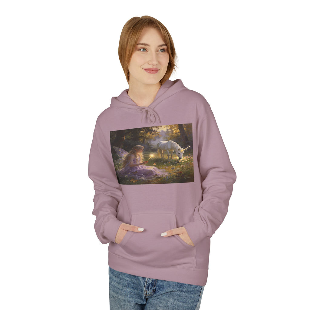 Mystical Unicorn Forest Hoodie — Ethereal Fantasy Art Pullover