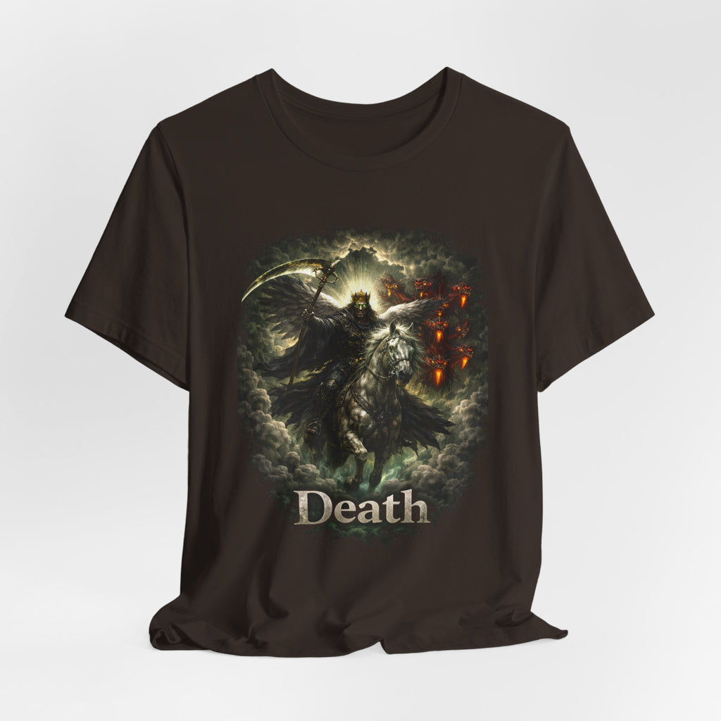The black horse from Revelation 6:5-6 Angle of Death- Graphic Tee