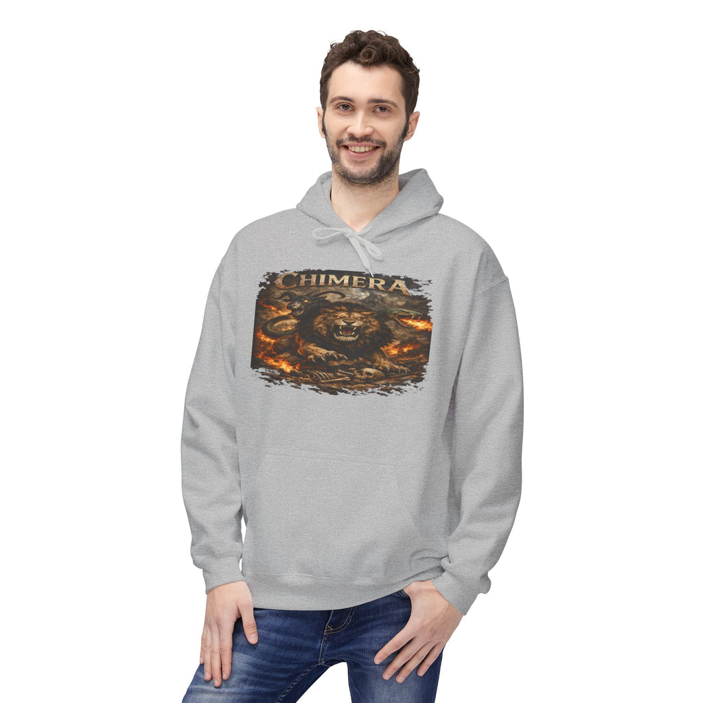 Chimera is a fearsome hybrid creature Hoodie — Fiery Serpent Graphic Pullover
