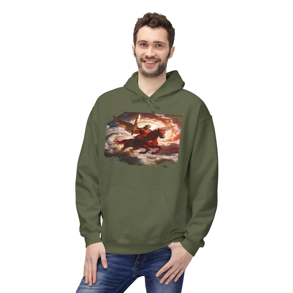 Apocalypse Revelation (6:1–8)-Another Horse came out, a fiery red one. Its rider was given power - Pullover