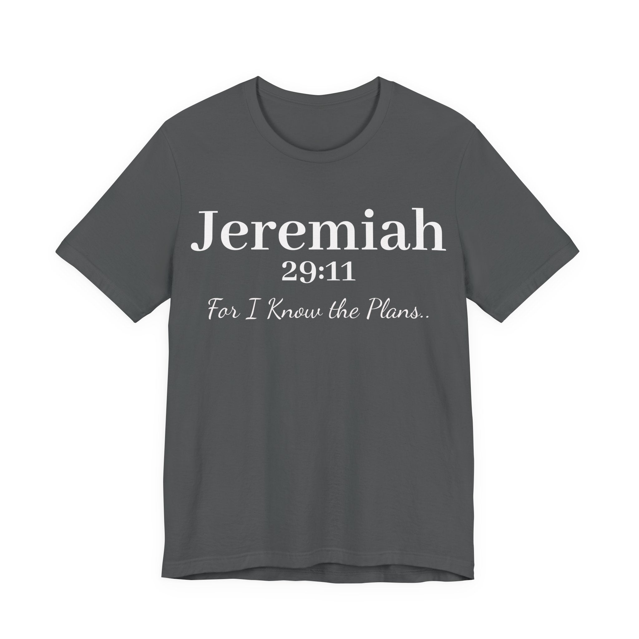Jeremiah 29:11 Inspirational Bible Verse T‑Shirt — Faith Christian Tee