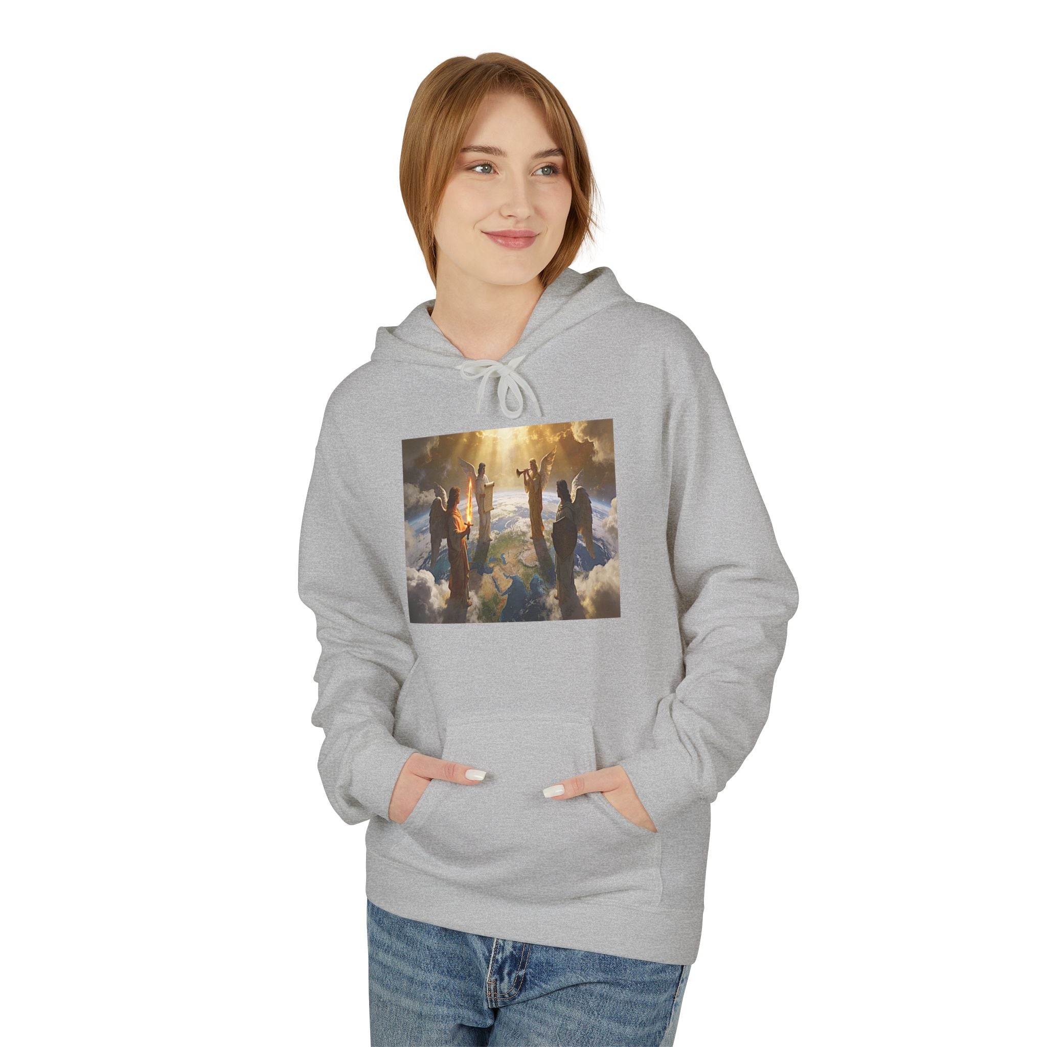 Christian Ascension Hoodie – Jesus and Angels Religious Pullover
