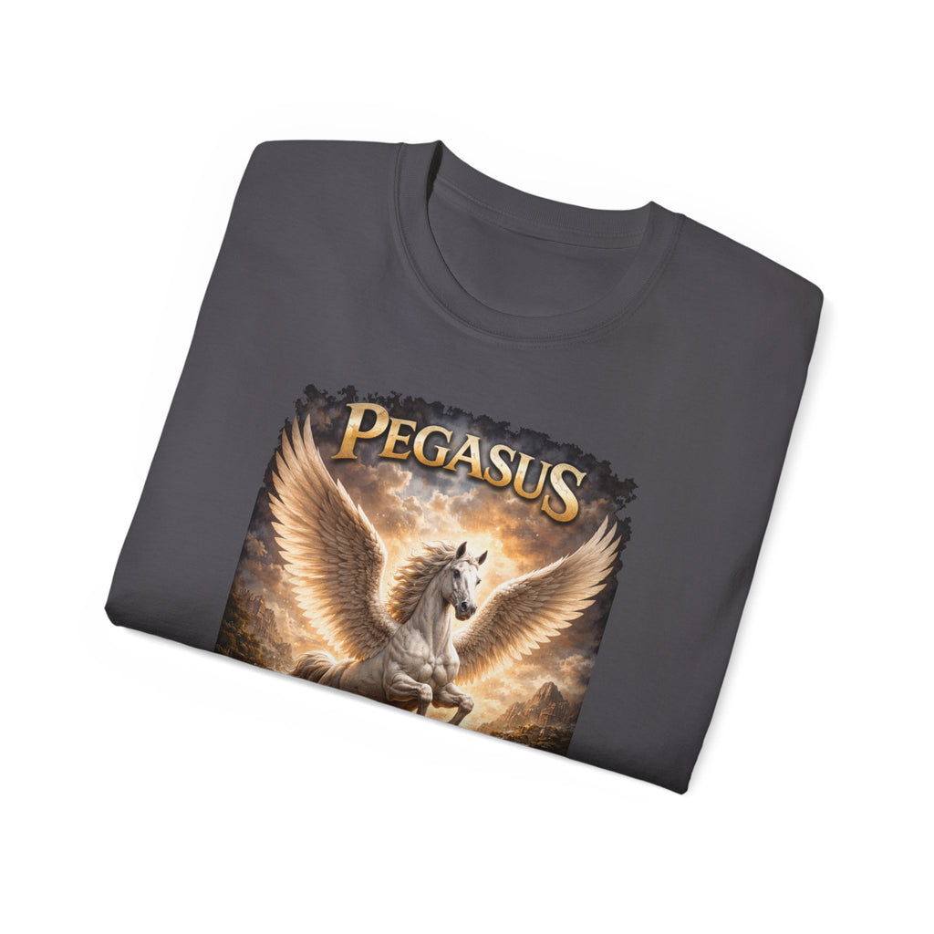 Pegasus Flying Horse Cotton T‑Shirt — Mythical Winged Unicorn Tee