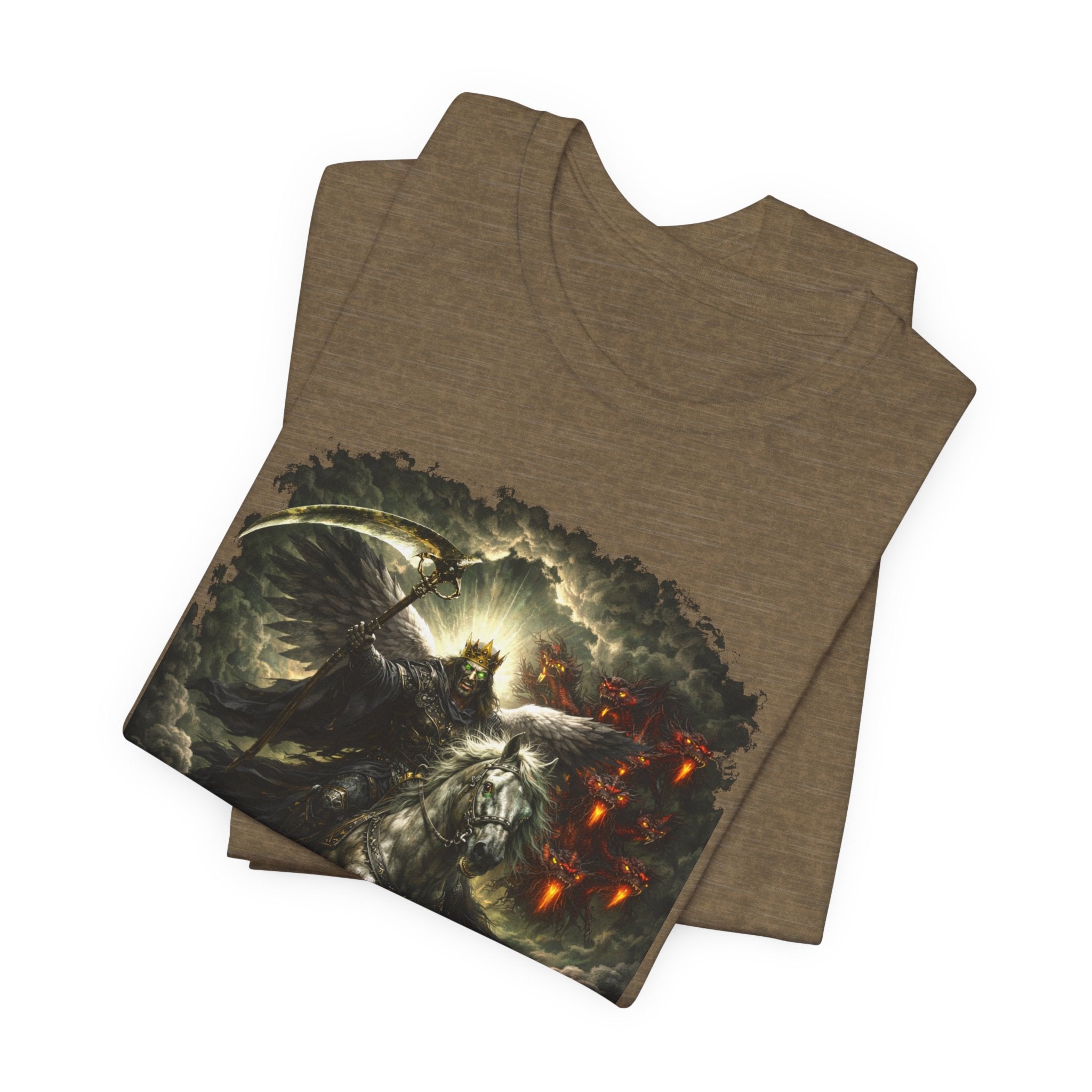 The black horse from Revelation 6:5-6 Angle of Death- Graphic Tee