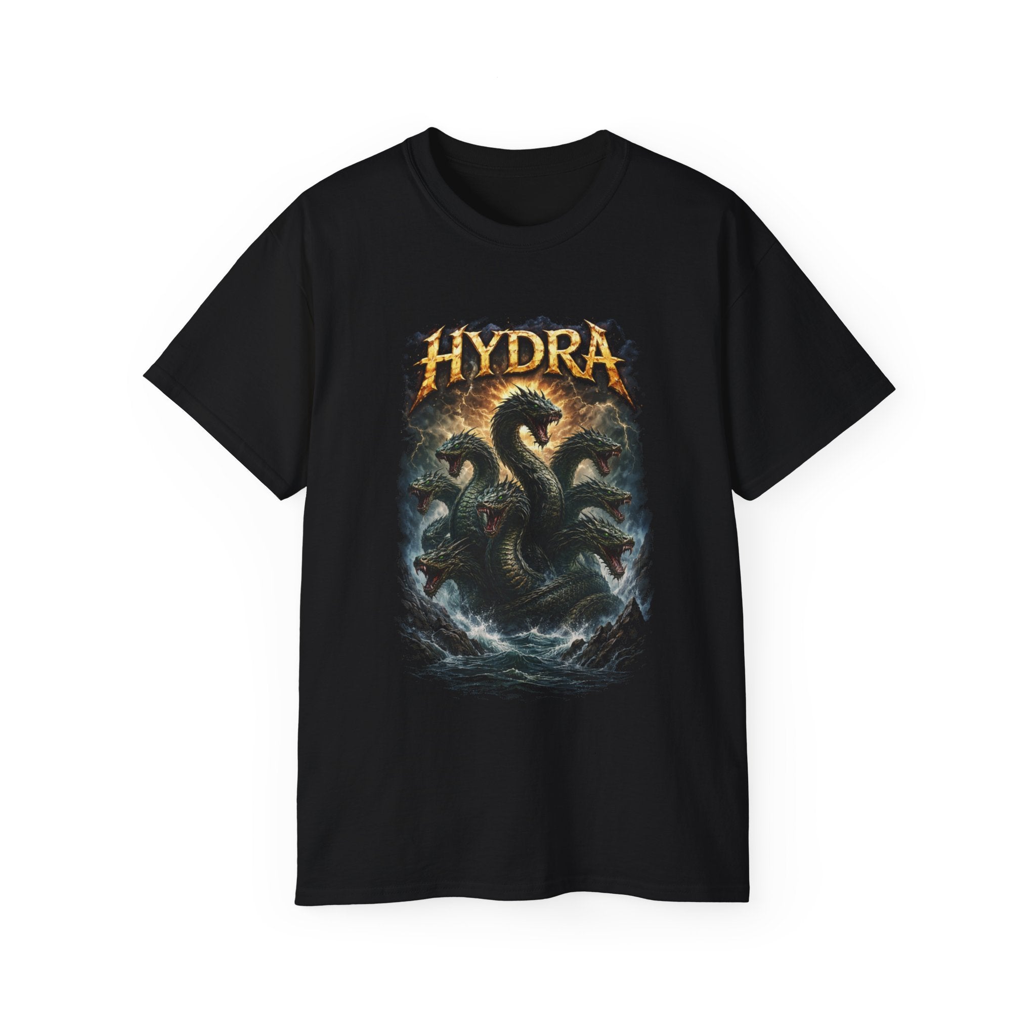 Hydra Sea Monster Cotton T‑Shirt — Mythical Kraken Graphic Tee