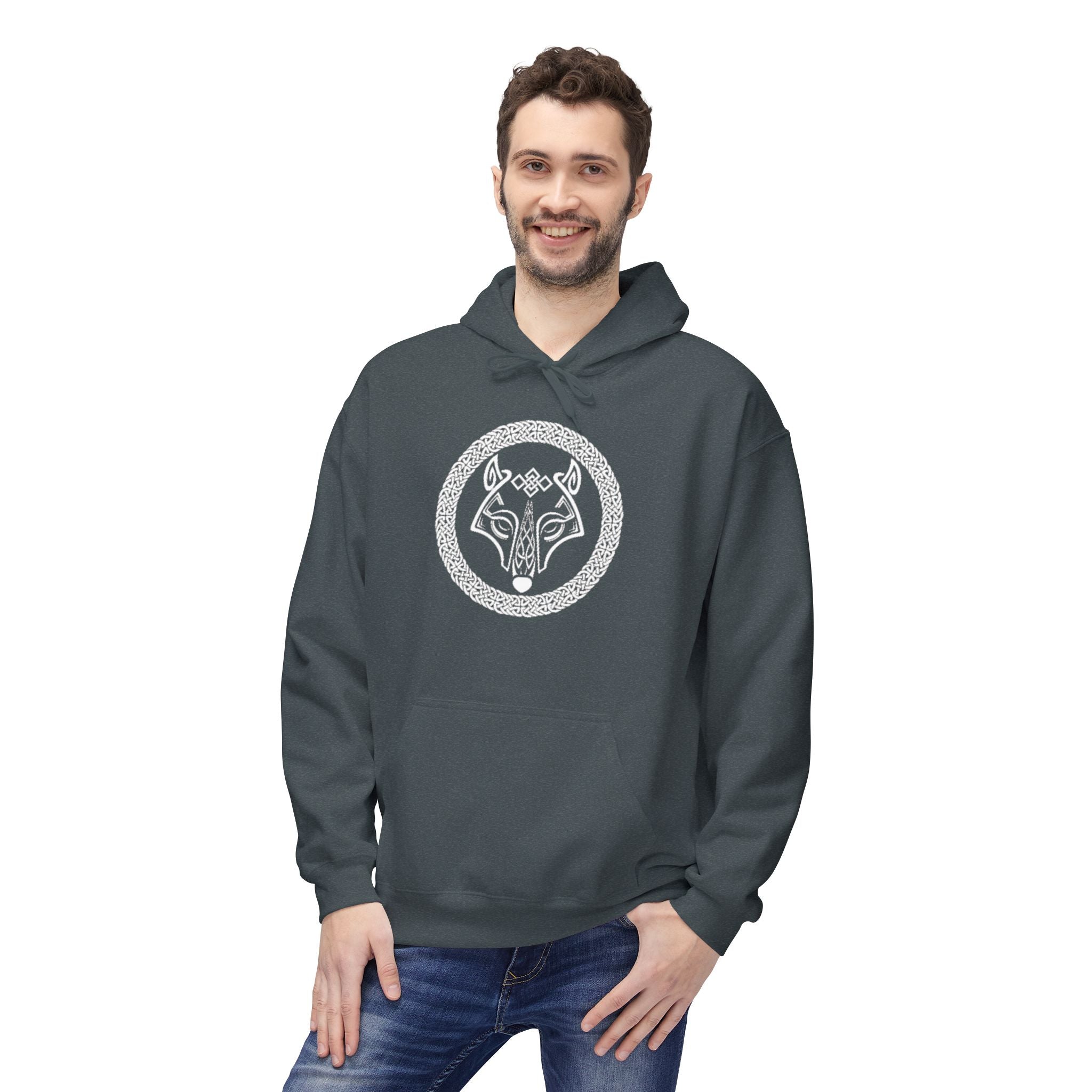 Wolf Knot Celtic Hoodie — Norse Viking Tribal -The Wolf – A Symbol of Power, Destruction, and Loyalty