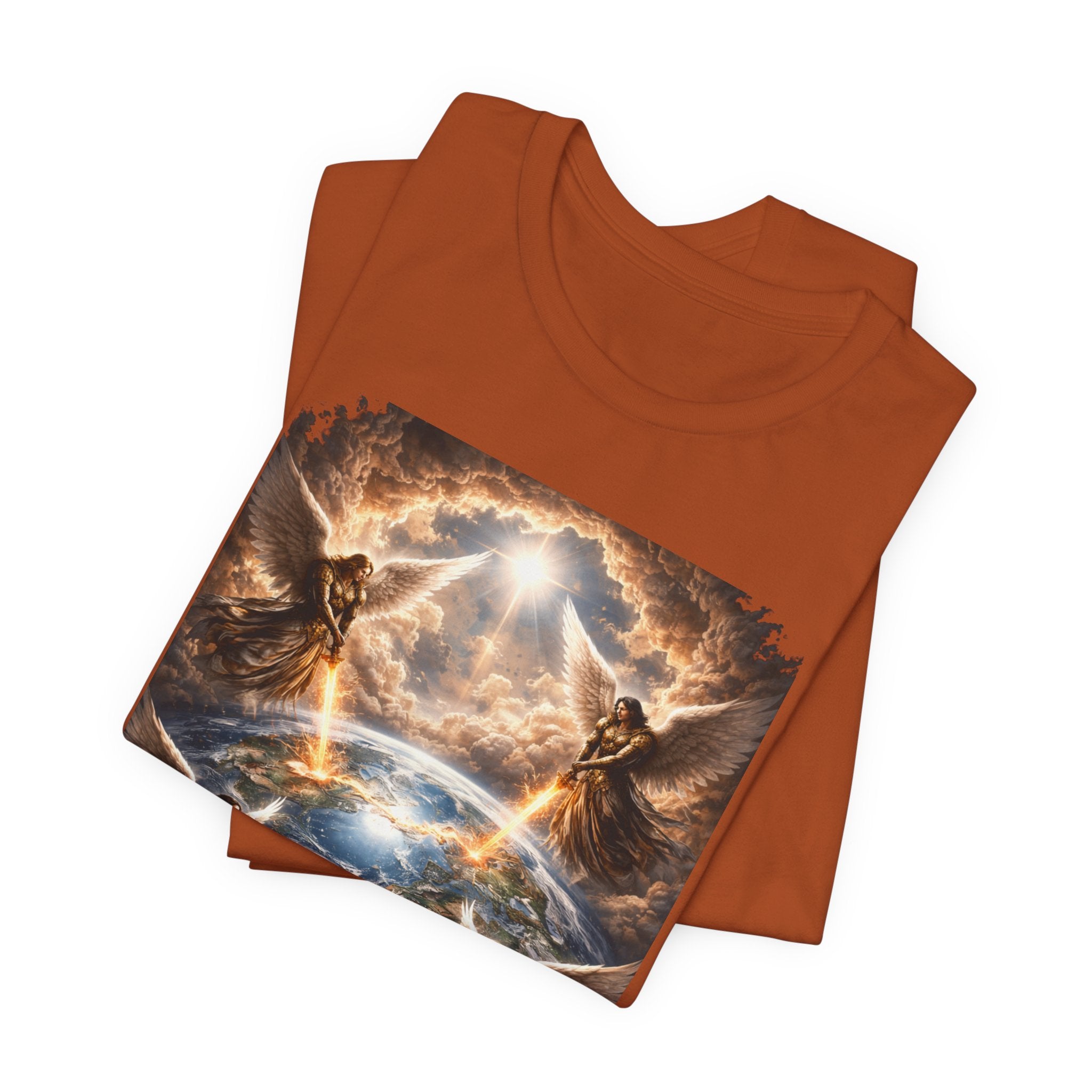 Revelation 7:1 T-Shirt — Heavenly Angel Wings Graphic Tee