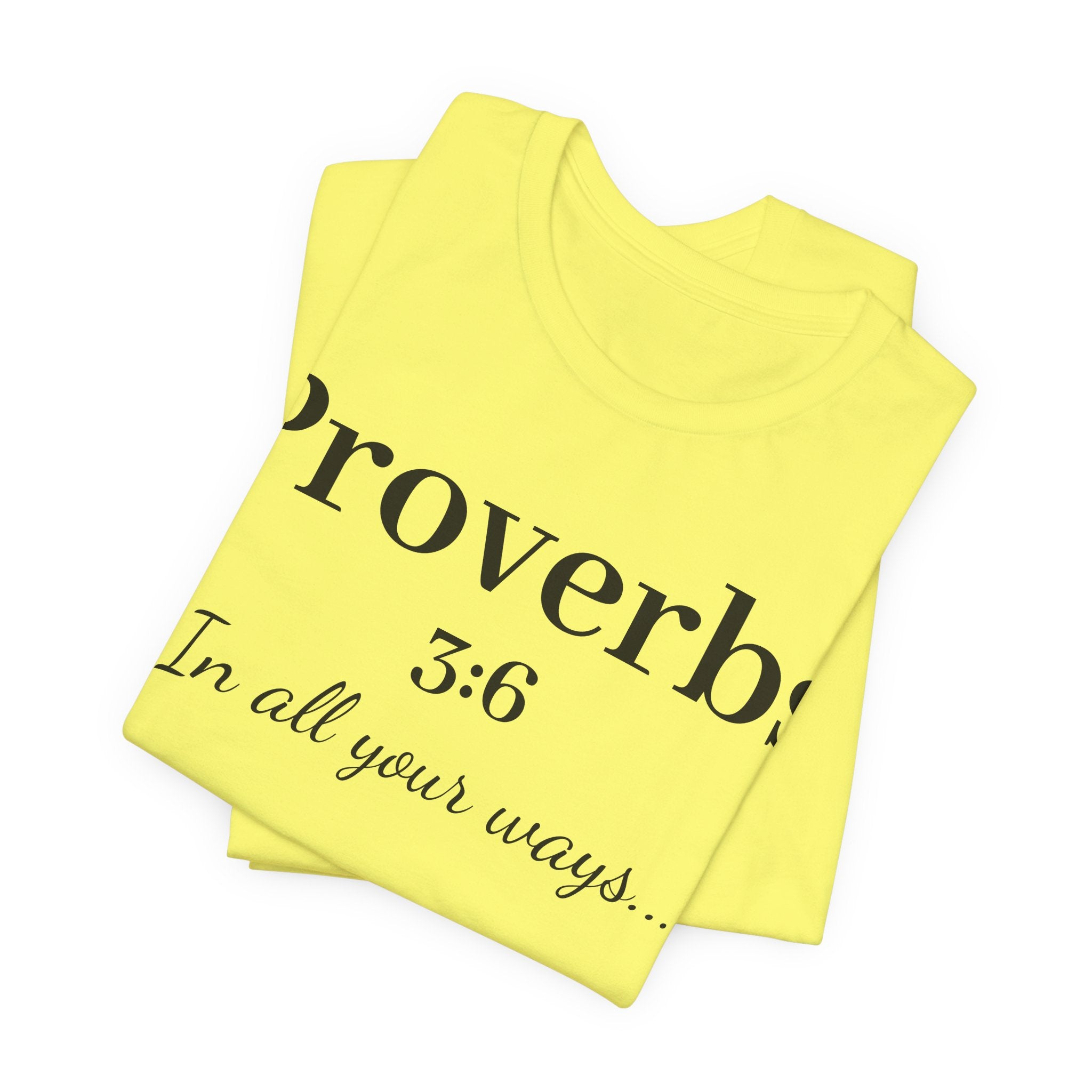 Proverbs 3:6 Faith T‑Shirt — "In All Your Ways" Christian Tee