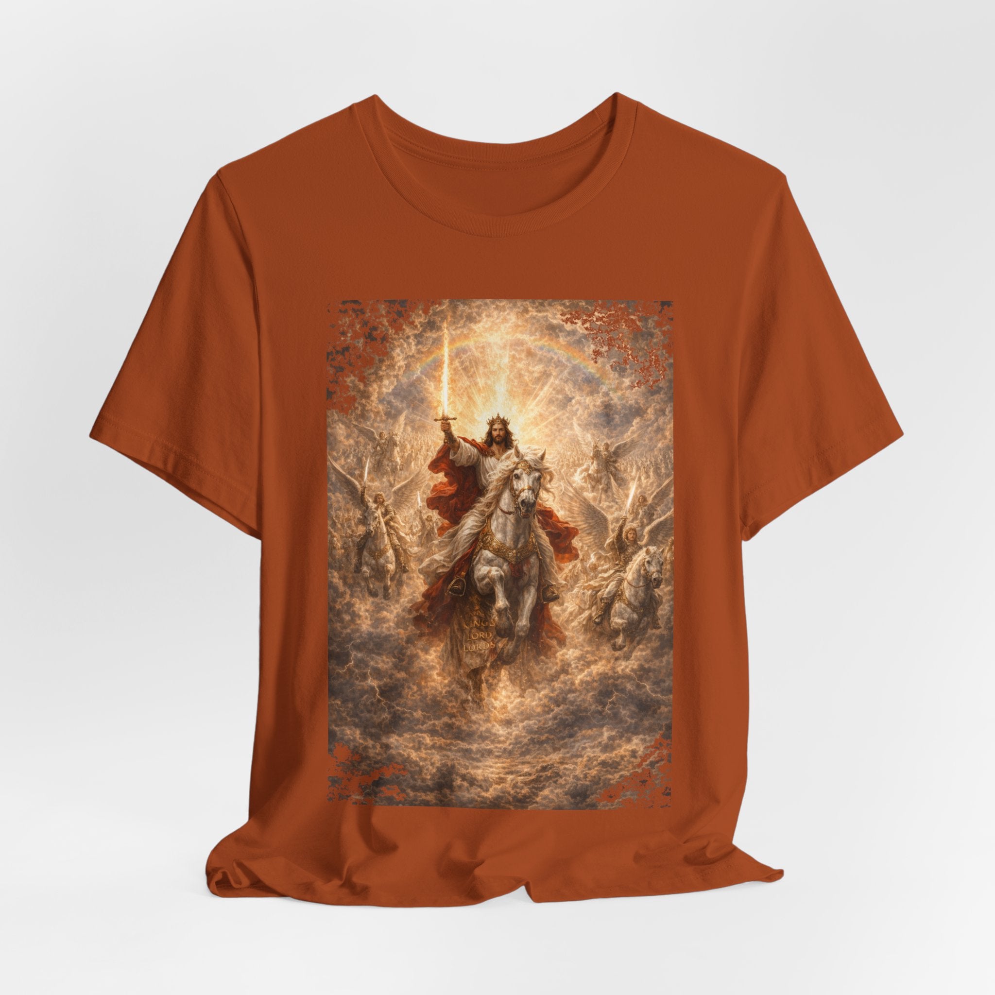 Revelation 19:11-21 Christian Jesus on White Horse T‑Shirt — Resurrection / Second Coming Graphic Tee Revelation