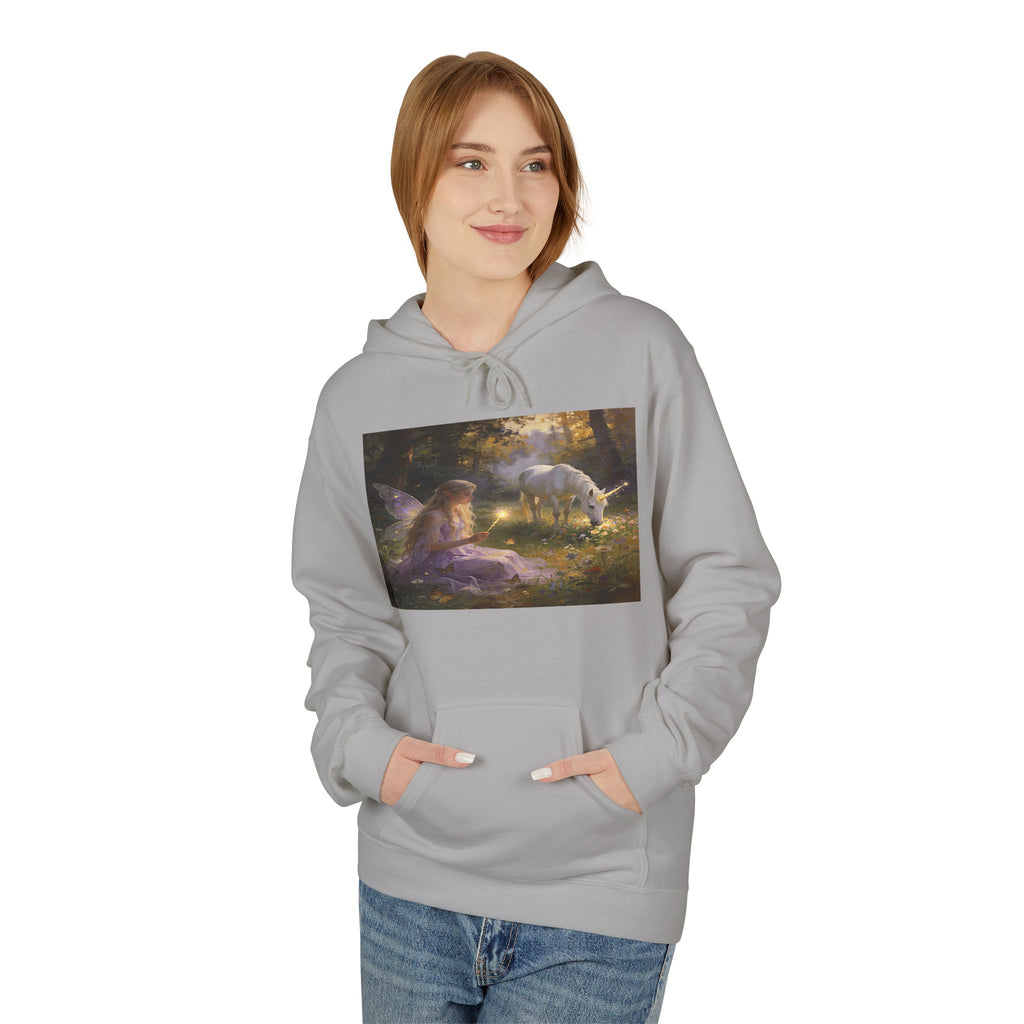 Mystical Unicorn Forest Hoodie — Ethereal Fantasy Art Pullover