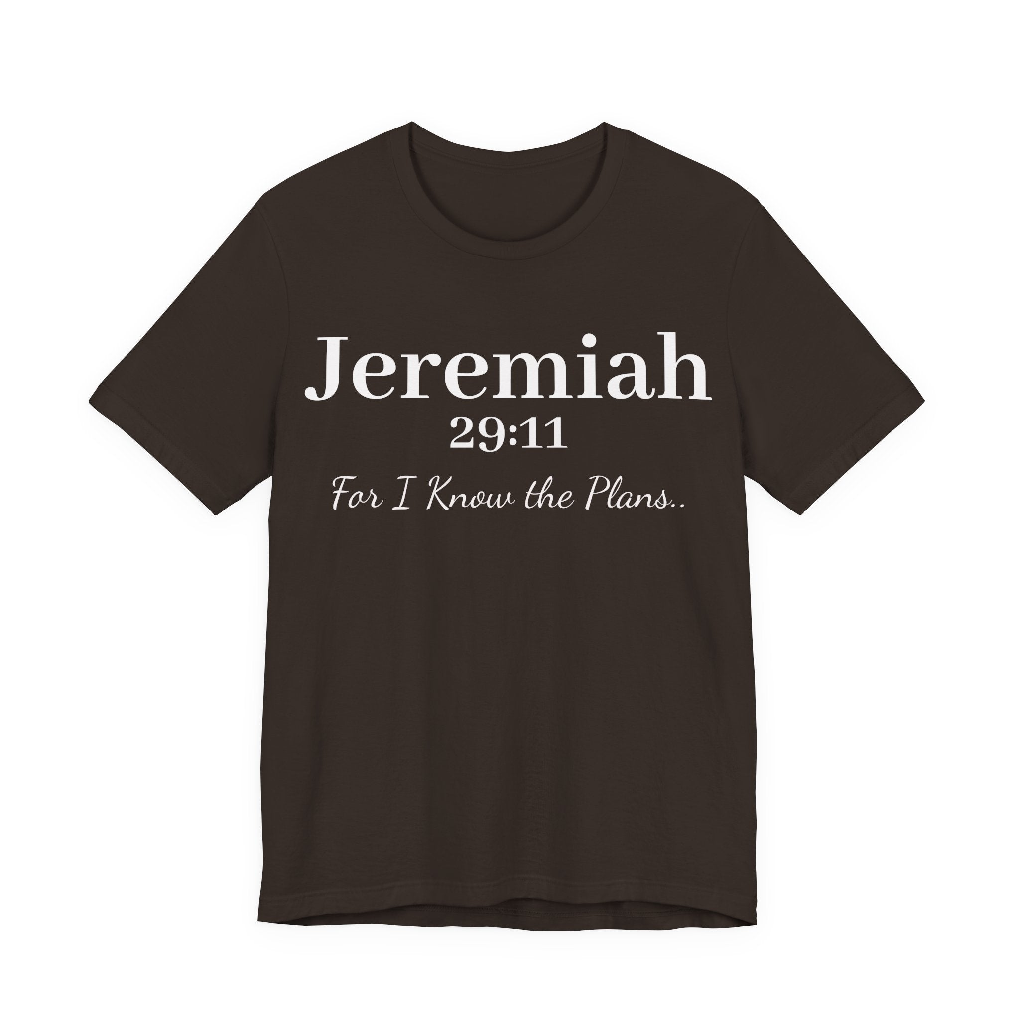 Jeremiah 29:11 Inspirational Bible Verse T‑Shirt — Faith Christian Tee