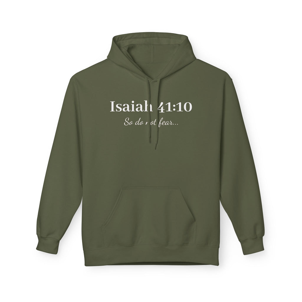 Isaiah 41:10 Faith Hoodie — "So do not fear" Christian Pullover