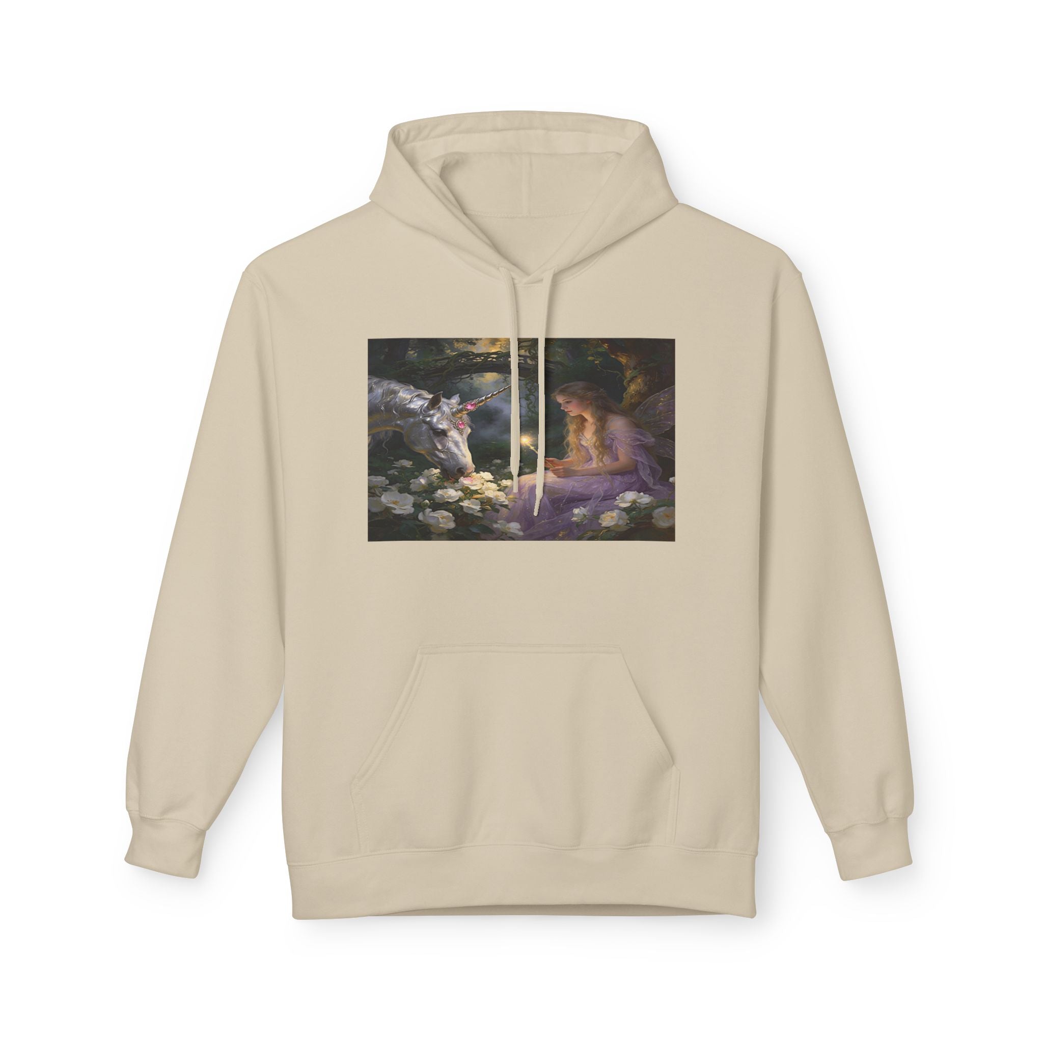 Fairy and Unicron cotton Hoodie — Vintage Painting Pullover