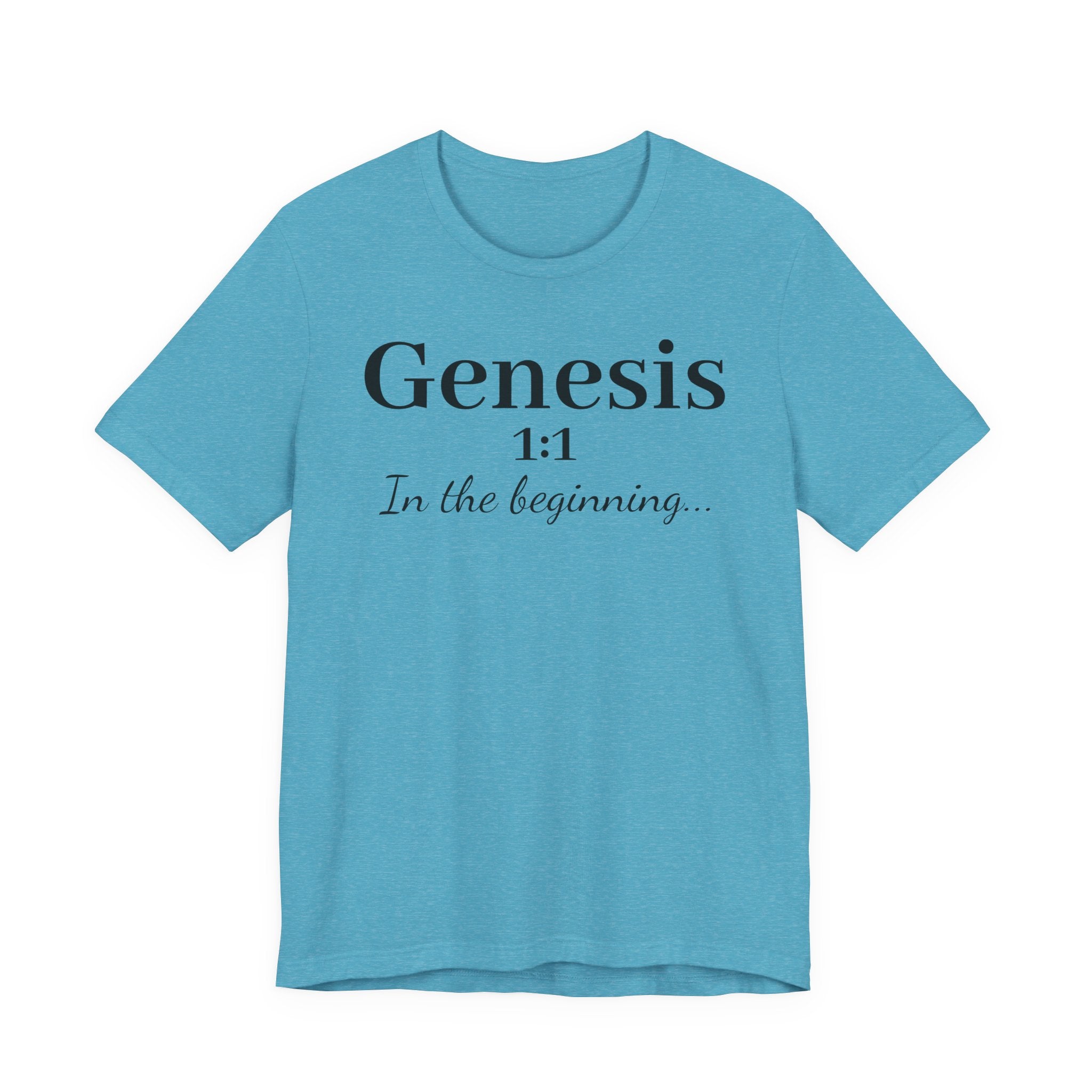 Genesis 1:1 "In the beginning" Christian Tee