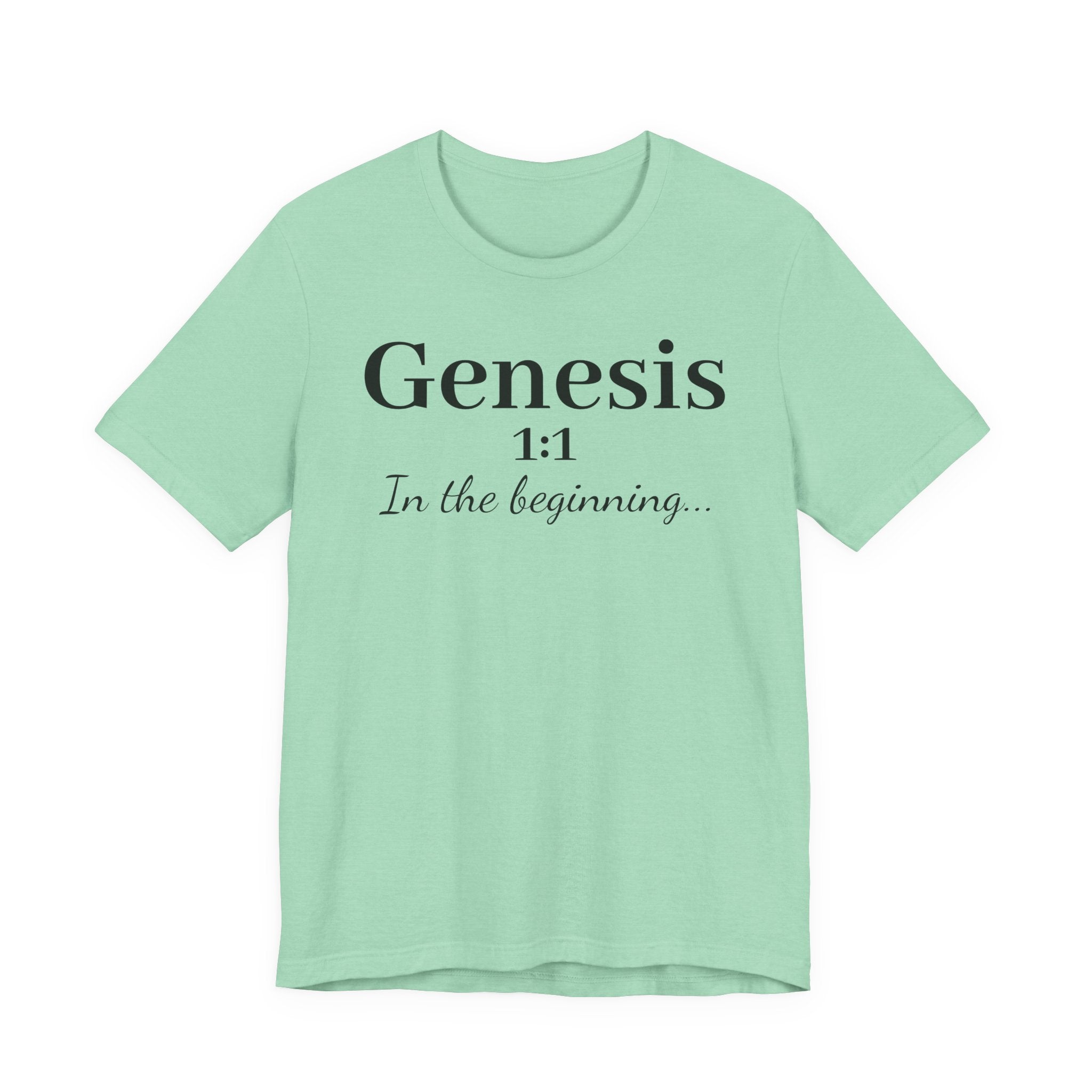Genesis 1:1 "In the beginning" Christian Tee