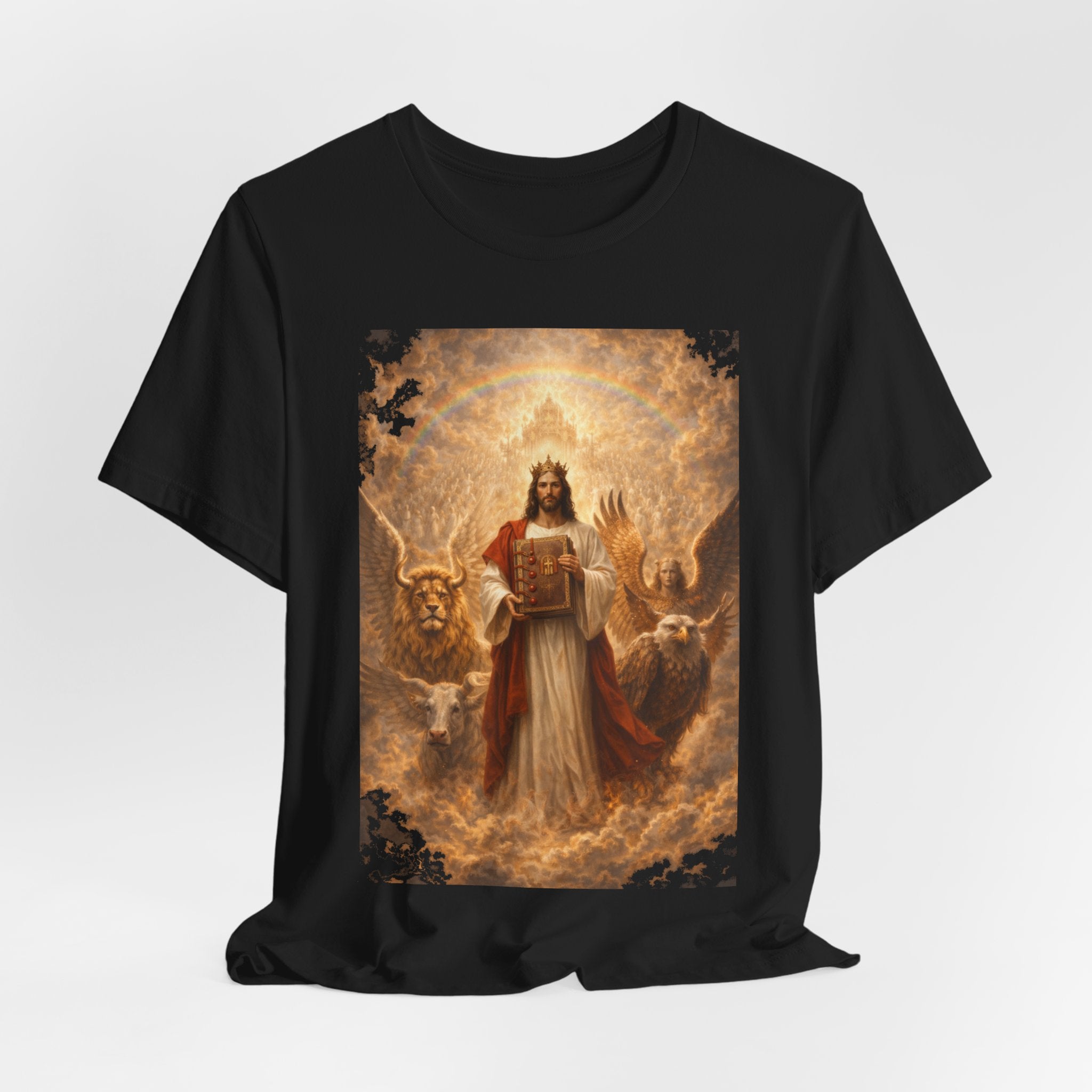 Jesus Christ The Lamb of God-Book of Judgment —  Religious T‑Shirt(Revelation 5:5-7)