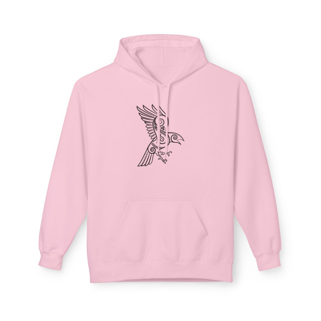The Raven – Odin’s Messengers-Hoodie — Bird Outline Graphic Pullover