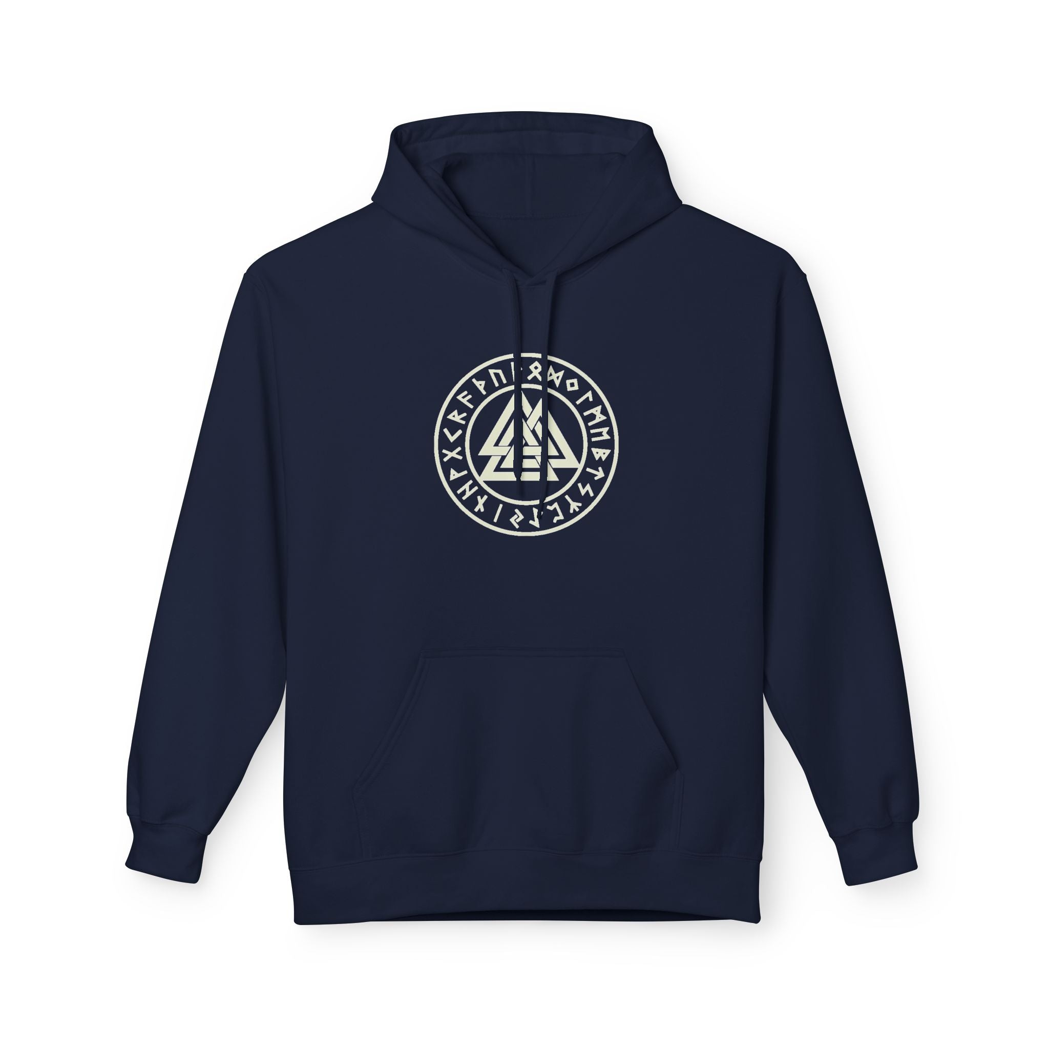 Viking  Rune Hoodie — Valknut Rune  — Norse Viking Symbol for the slain warrior