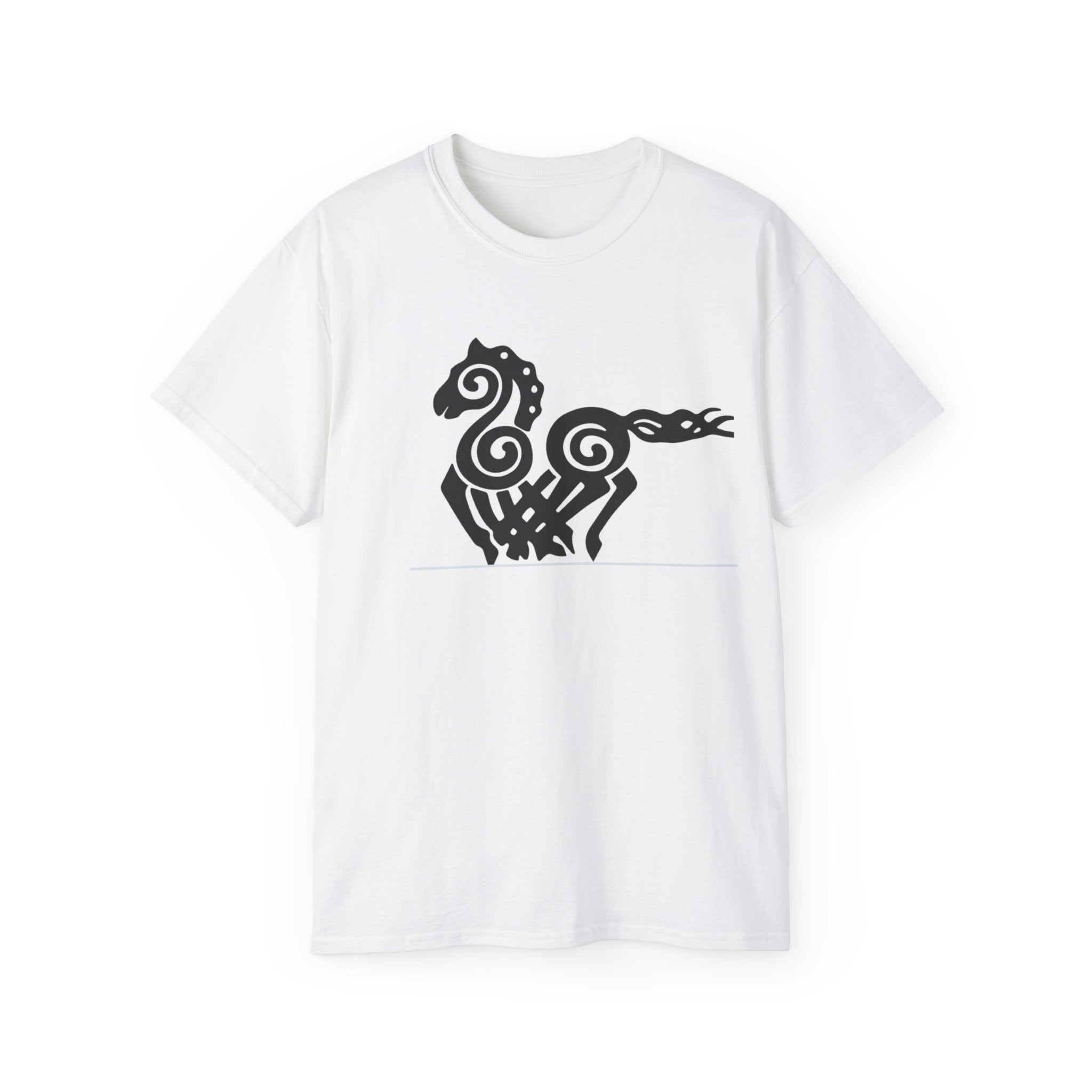 Sleipnir – Odin’s Eight-Legged Horse — Norse Mythic Stallion CottonT-Shirt