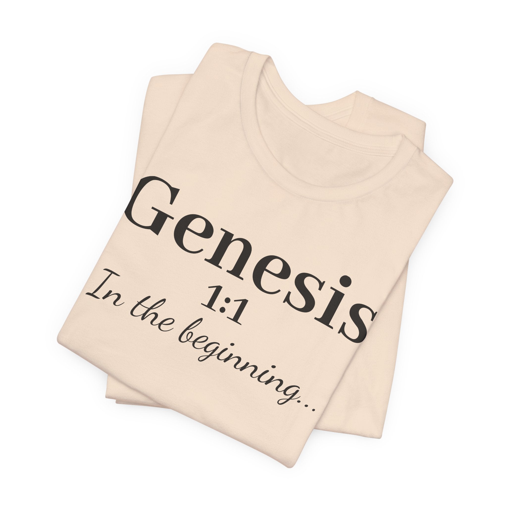 Genesis 1:1 "In the beginning" Christian Tee