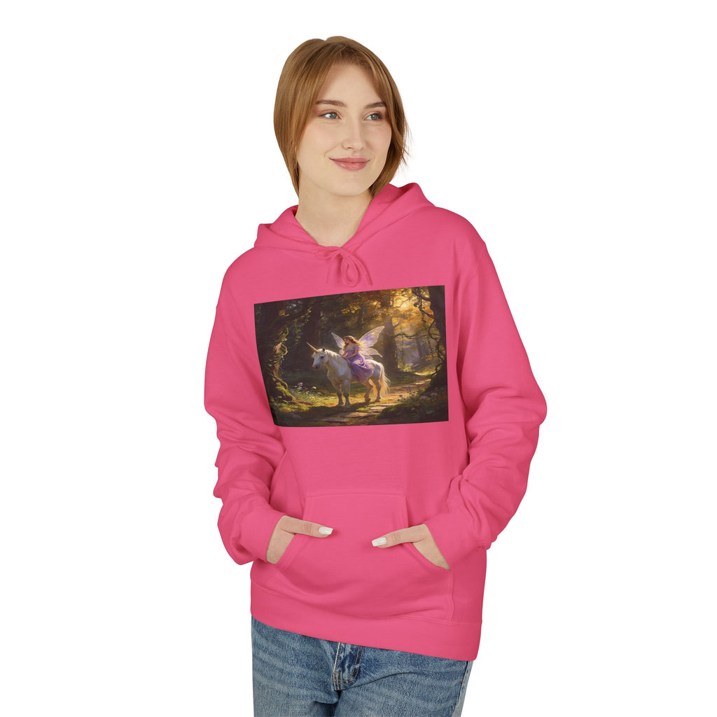 Unocron Forest Pathway Hoodie — Mystical Woodland Sunset Sweatshirt