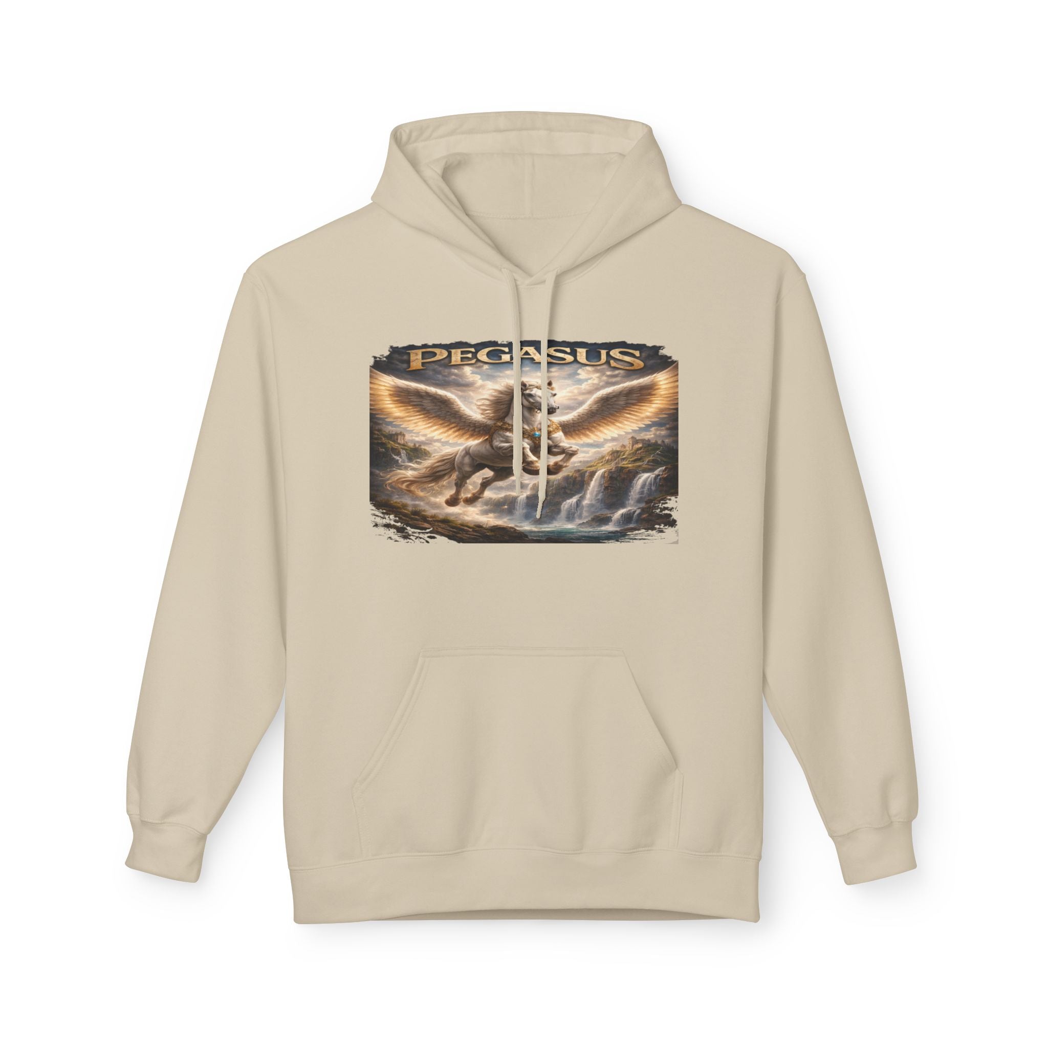 Pegasus Mythical Horse Hoodie — Vintage Winged Steed Graphic Sweatshirt